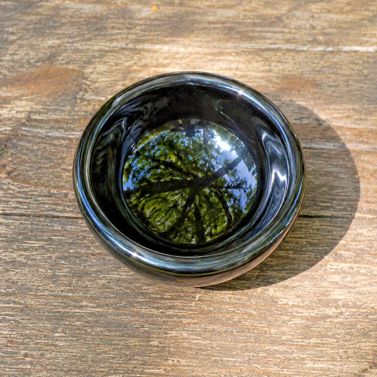 Black Obsidian Bowl Natural Crystal Smudge Bowl Healing Altar Offering Decor Gif