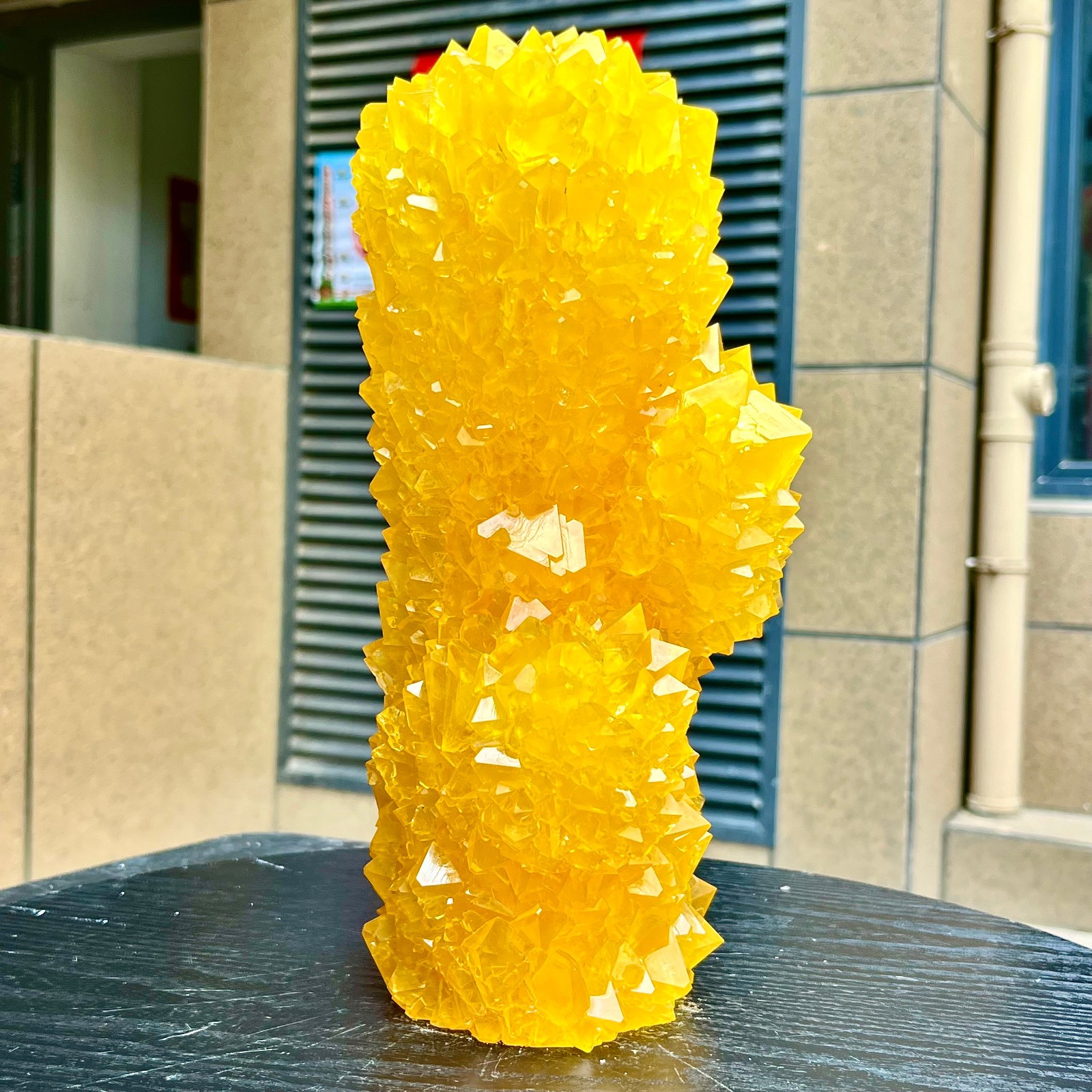 6.86LB Yellow Ghost Phantom Crystal Cluster Flower Raw Crystal Heal Quartz Decor