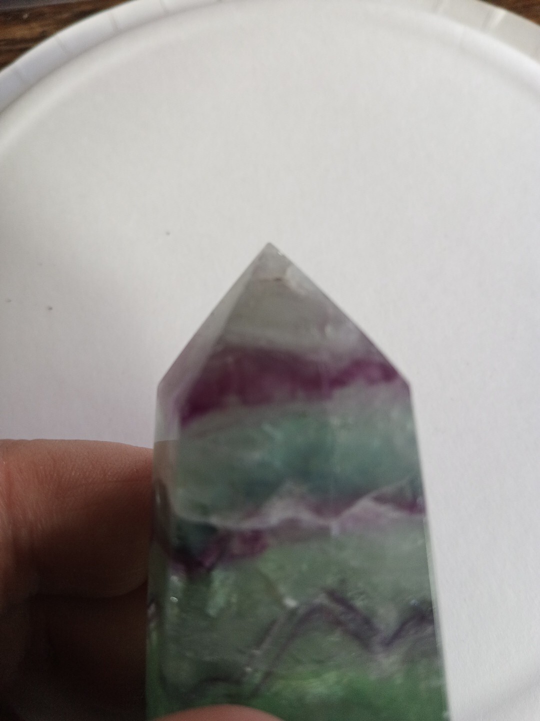 Fluorite Healing Rainbow Crystal 3.5 Inches 10 Oz Tower Point