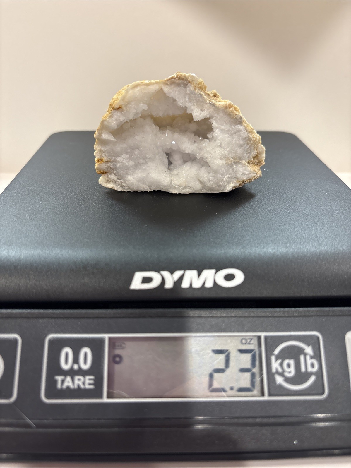 Geodes: Natural White Quartz Crystals. Set Of 4