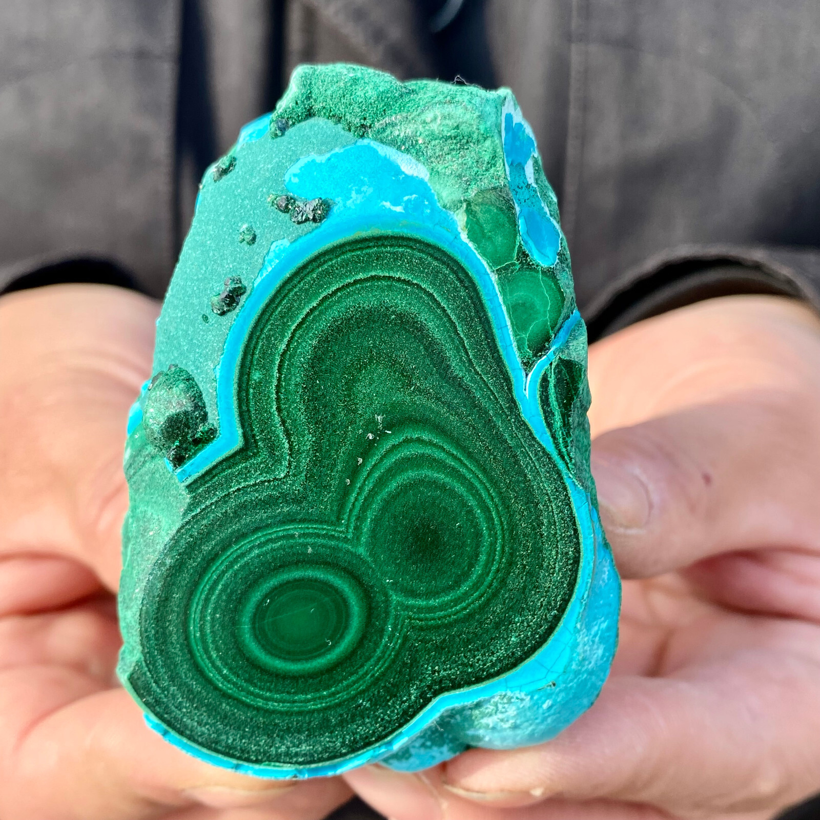 205G Natural Silica Chrysocolla Malachite Quartz Crystal Flake Mineral Specime