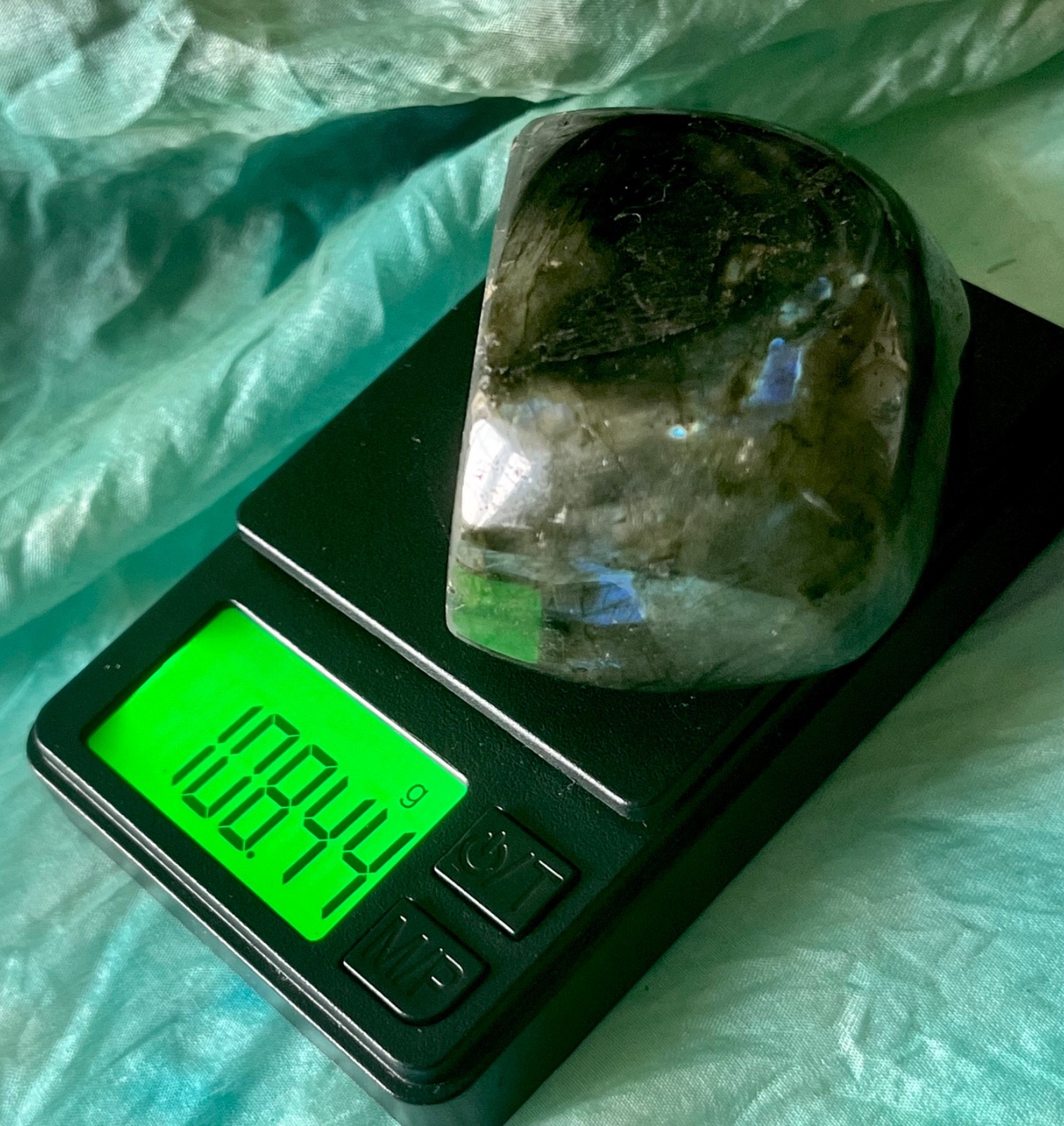 💜🧡🔷 Super Flashy LABRADORITE polished freeform reiki crystals minerals 108g