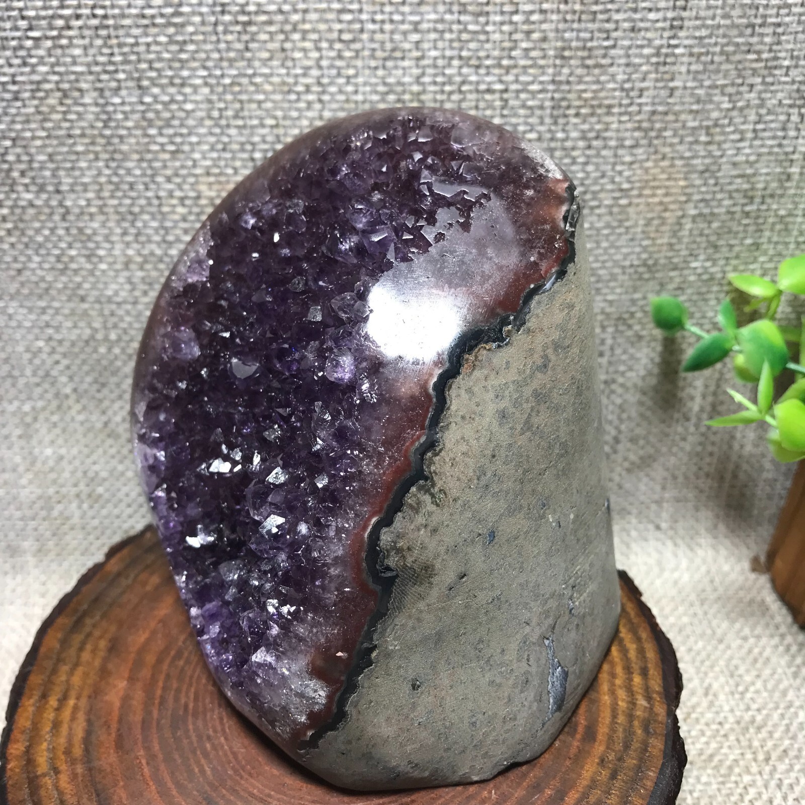 785g Natural Amethyst Cluster Geodes Cut Base Quartz Crystal Healing Specimen 66