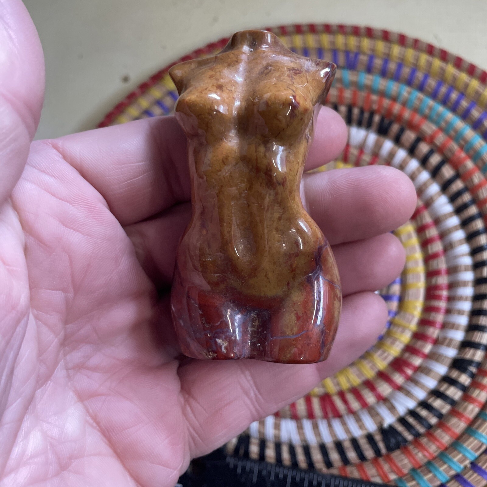 Ocean Jasper Lady Body Crystal Carving – Women Body Goddess Approx 8cm #6