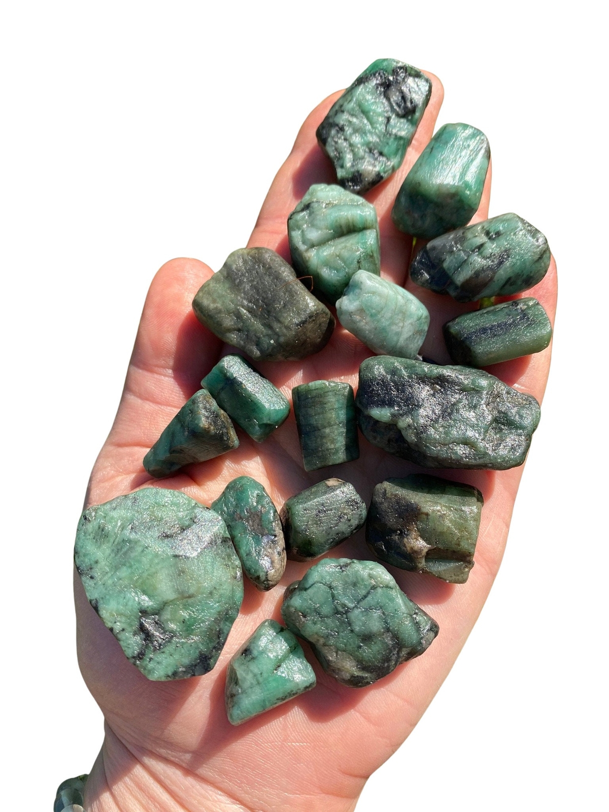 Raw Emerald Stone (Grade A) Natural Rough Emerald from Brazil, Emerald Gemstone