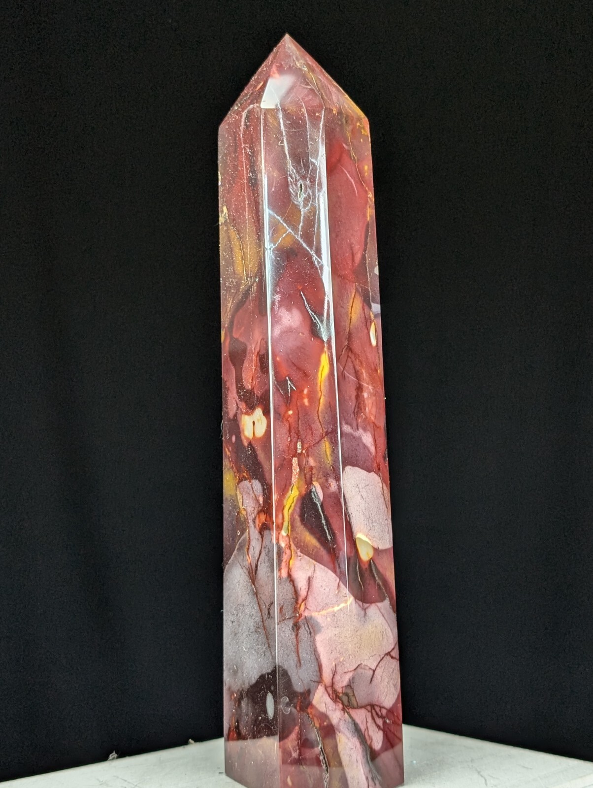 Mookaite Tower Purple Crystal Gemstone Large Big Tall Point Chakra