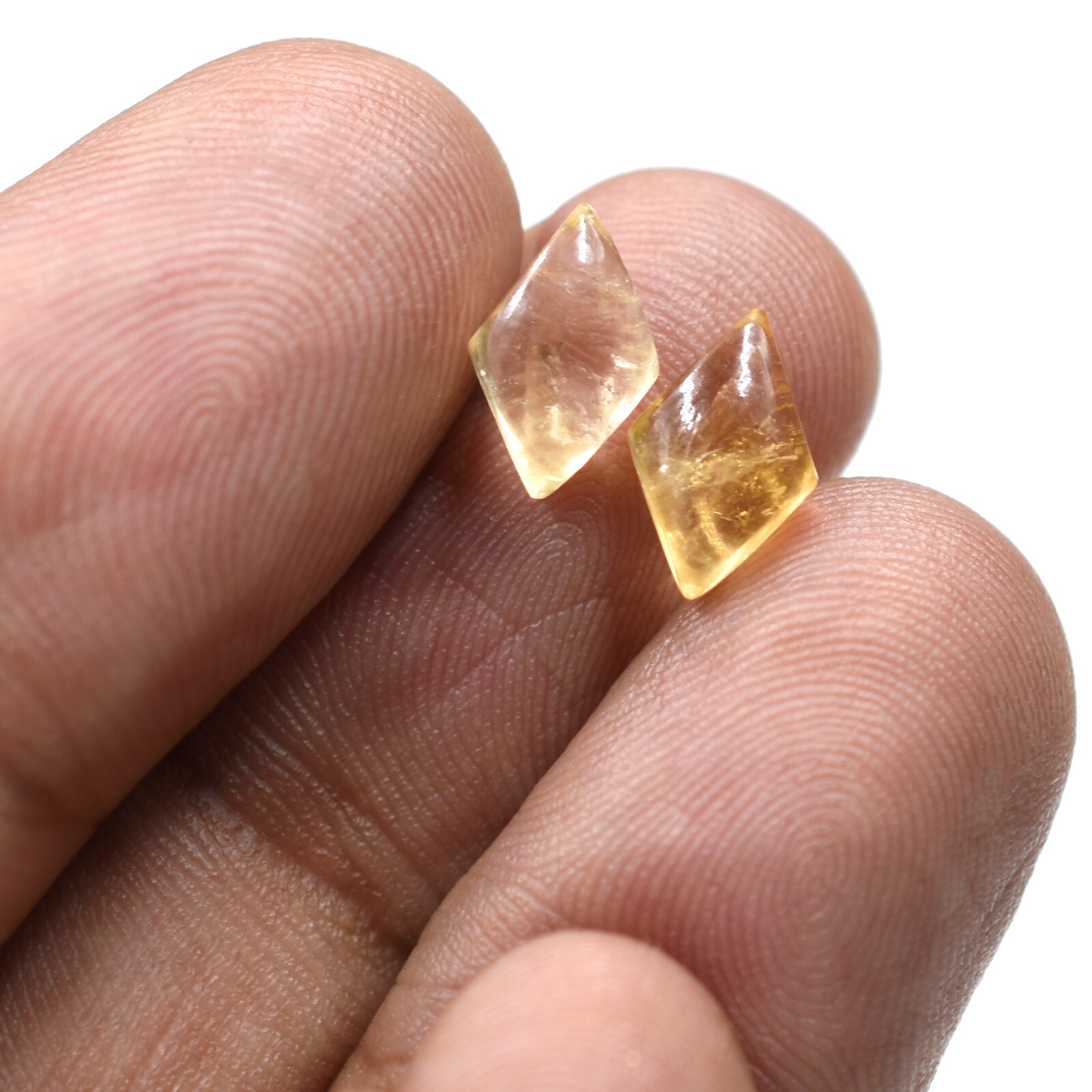 Natural Smooth Citrine Gemstone For Jewelry Making Handmade Healing Birthstone