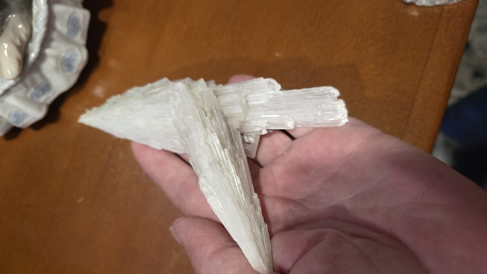 Scolecite Spray Cluster Mineral 4 piece lot Zeolites from India Exactly as Shown