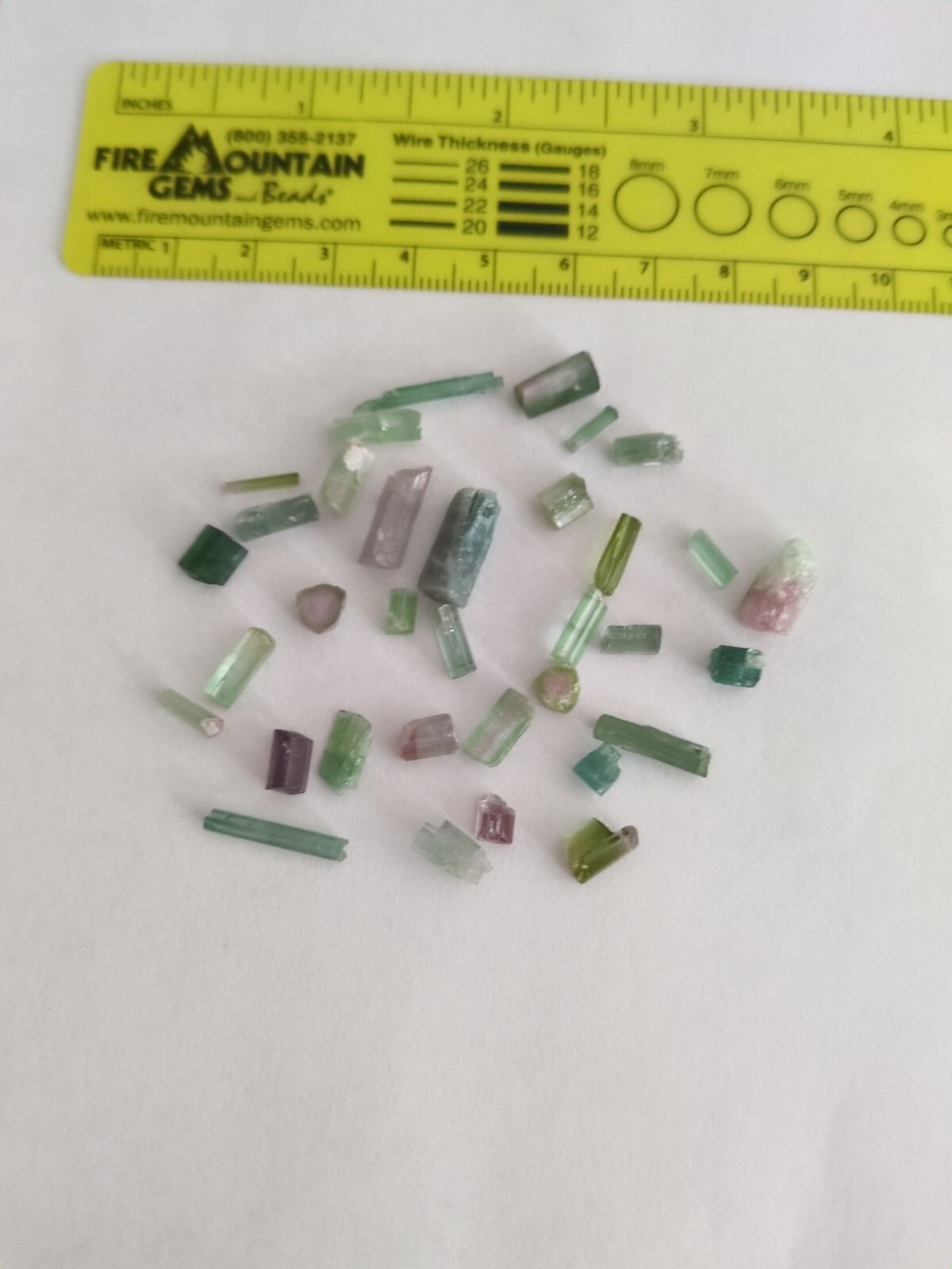 Raw Green Tourmaline Mixed Sizes Brazil Lot
