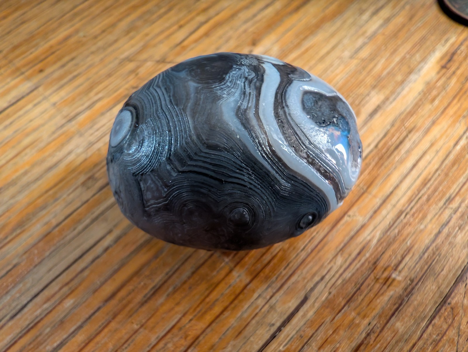 Large Gobi Eye Agate Inner Mongolia (35 Gram Plus) Rare Collector Specimen