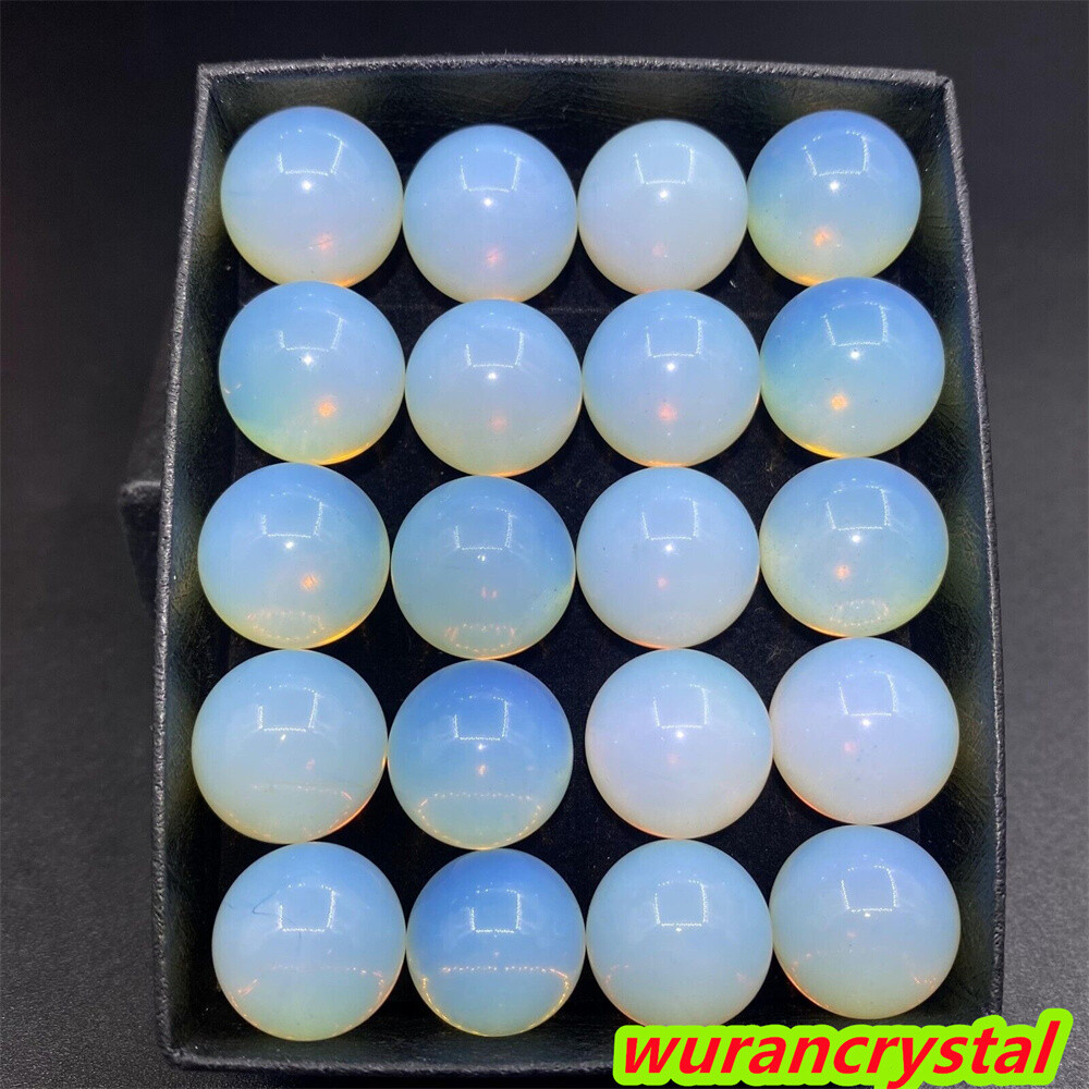 Top Opalite Gem Ball Quartz crystal skull reiki Healing Sphere Decor point 100pc