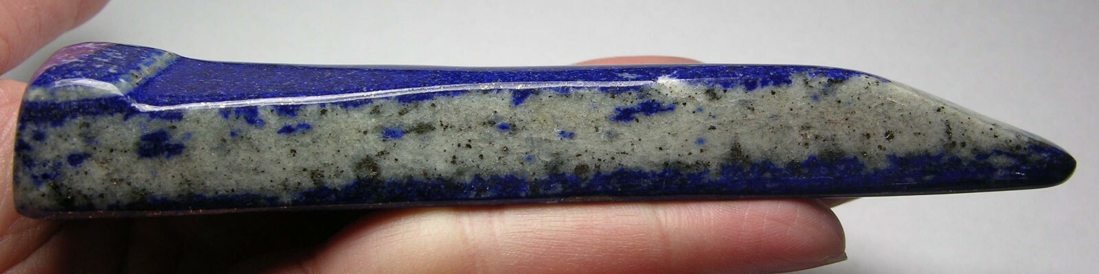 120g Afghanistan 100% Natural Tumbled Rough Lapis Lazuli Specimen 4.2oz 130mm