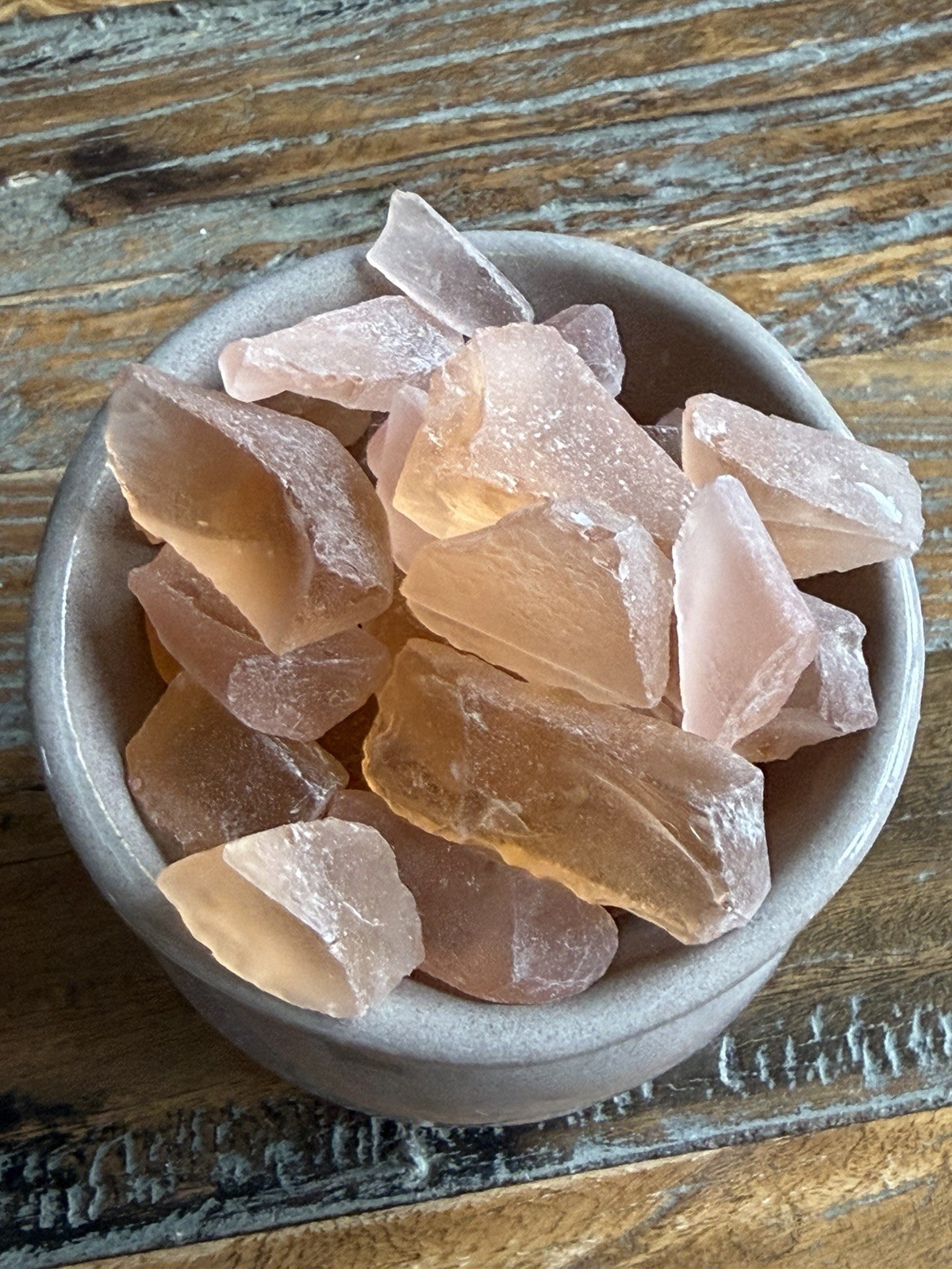 Natural Rough Mineral Crystal Chunks Assorted Colors Specimens with Ceramic Vase