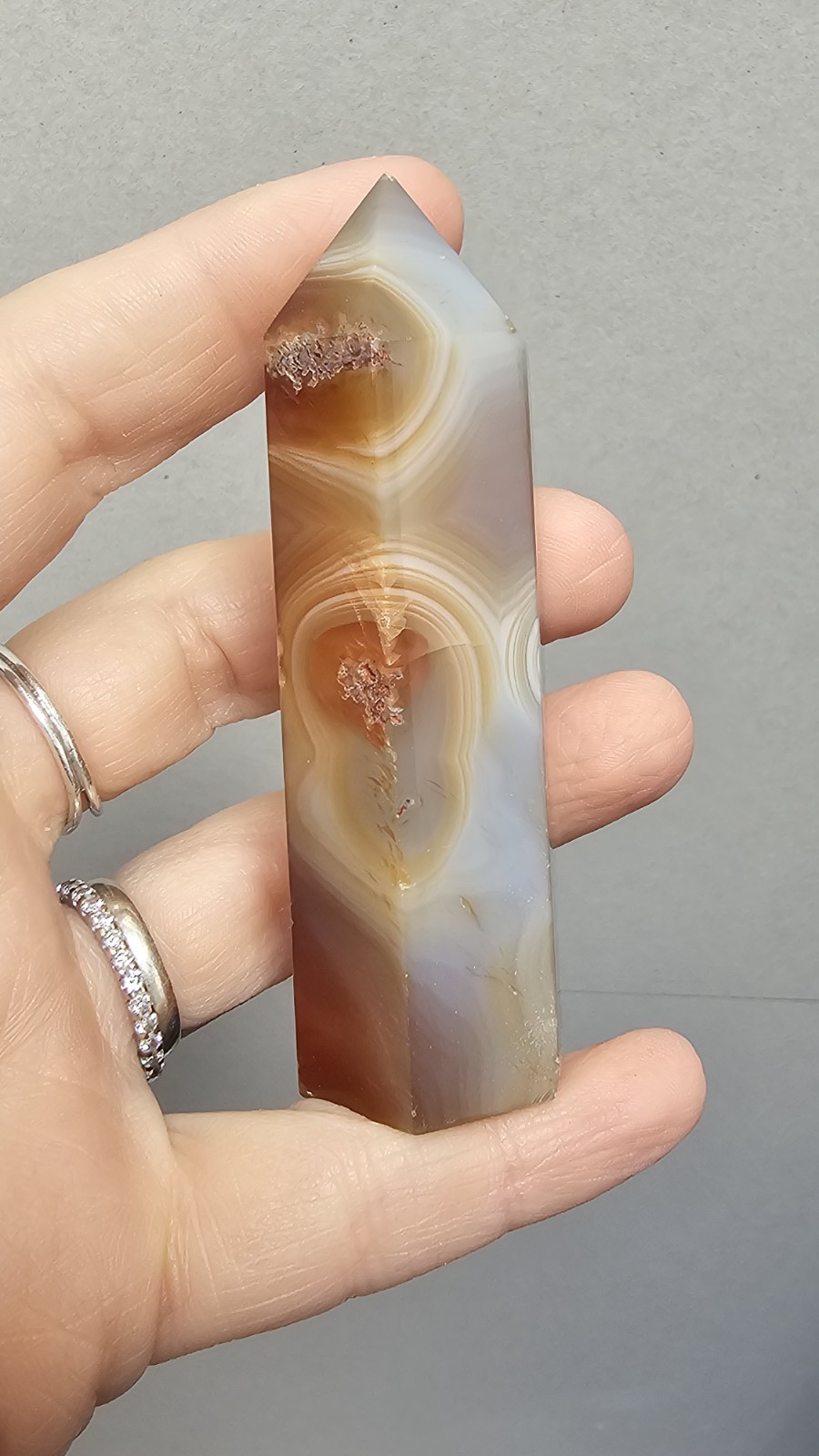 ⭐️SALE⭐️ Carnelian Agate tower point generator gemstone healing 7.8cm 76g