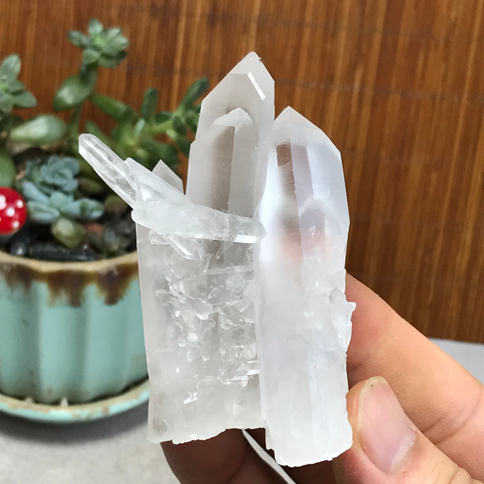 78-47-27mm Natural crystal clusters pretty Quartz Mineral Specimen 110g A6989