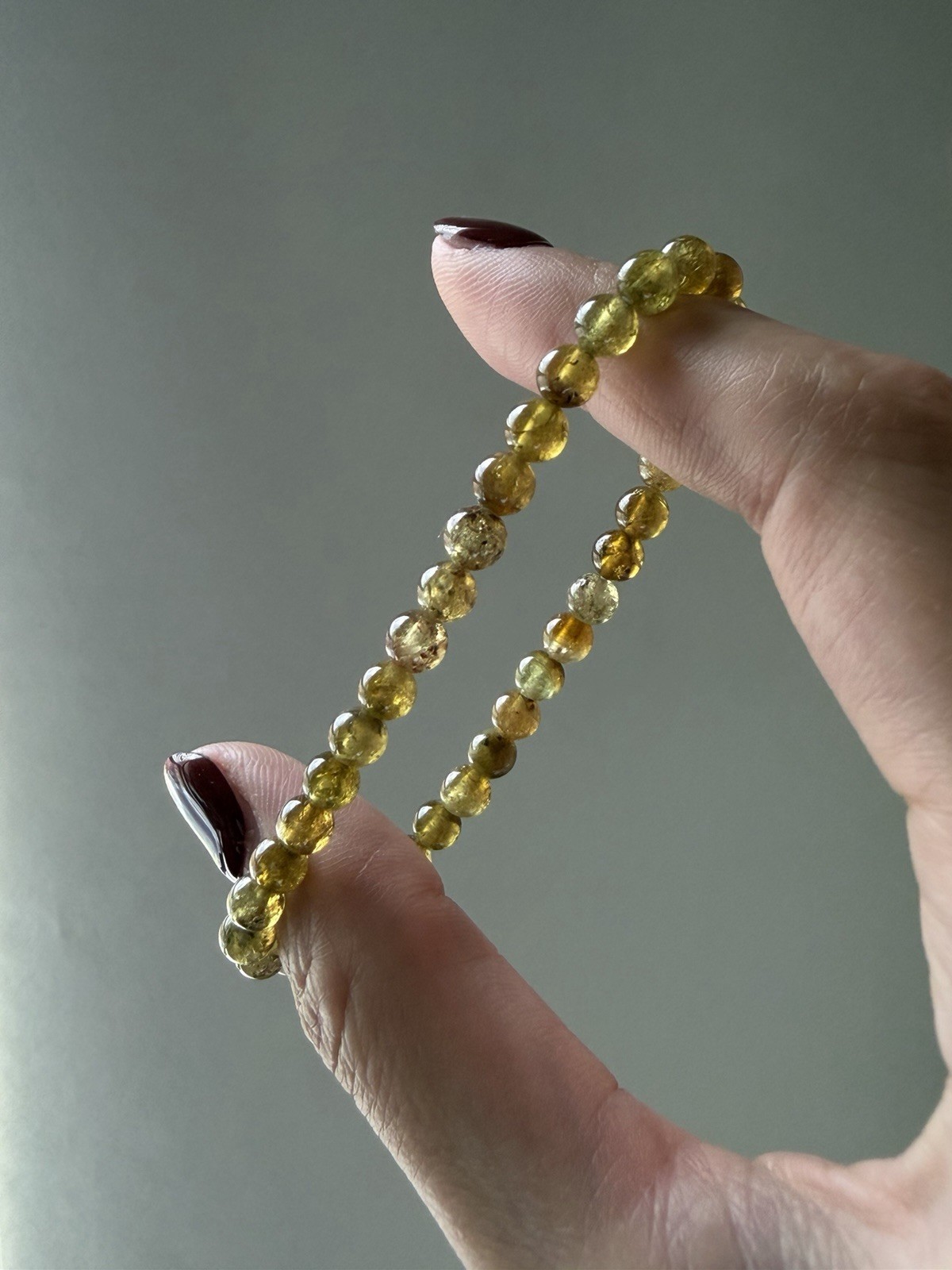 Natural Tsavorite Garnet Bracelet | Green Garnet Crystal Bracelet