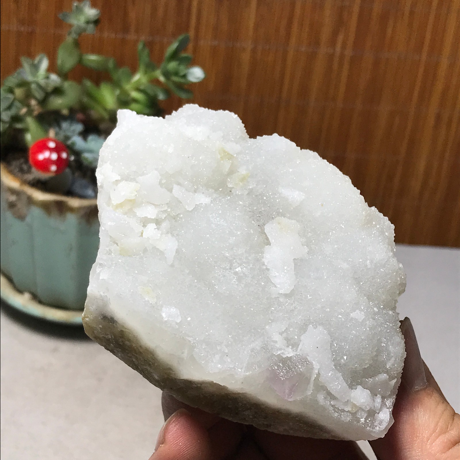 99-68-72mm Natural Light purple calcite fluorite Mineral Specimen 237g A6071