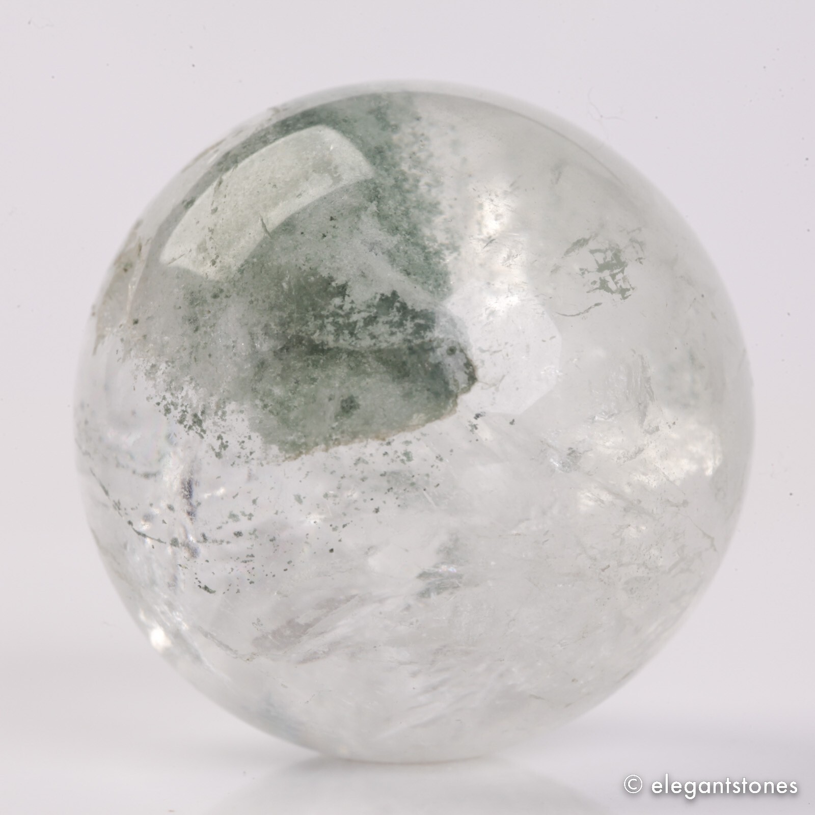 60g35mm Natural Garden/Phantom/Ghost/Lodolite Quartz Crystal Sphere Healing Ball