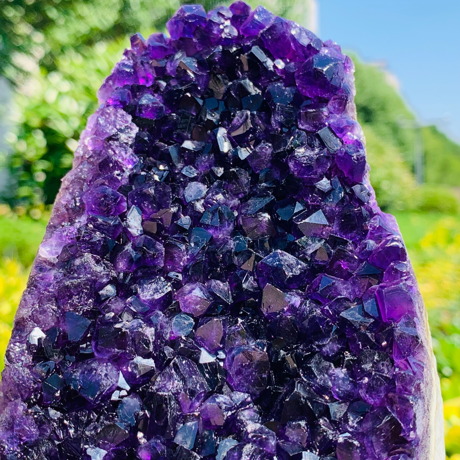 2.57LB High Quality Natural Amethyst quartz cluster crystal specimen Healing