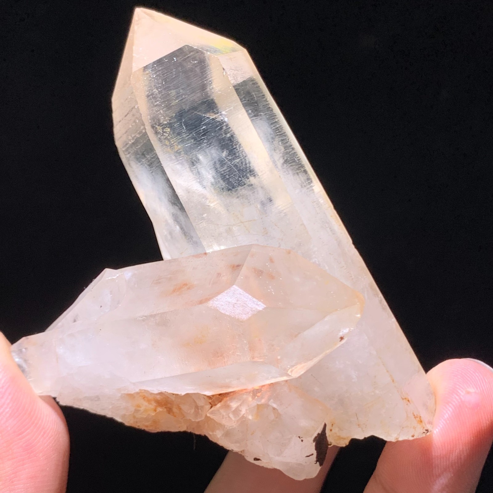 146g Natural white crystal cluster point mineral specimen Chakras Healing