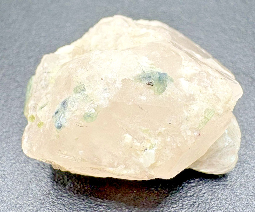 Natural Blue Green Tourmaline Crystals in White Matrix Specimen Afghanistan