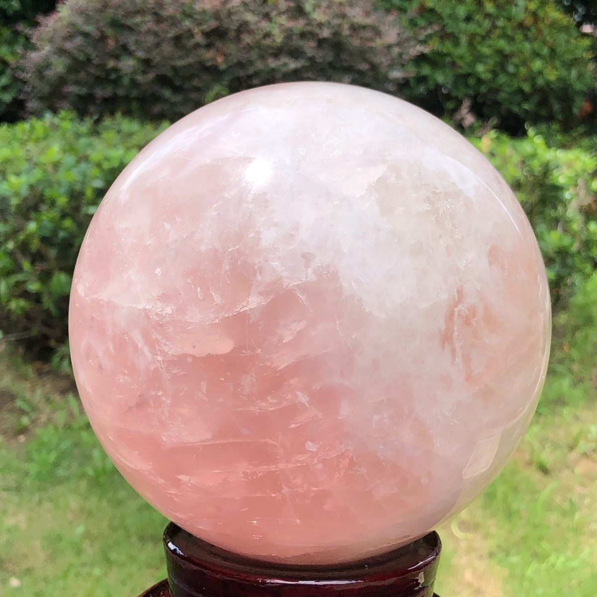 10.27LB Natural pink rose quartz sphere crystal polished ball healing decor