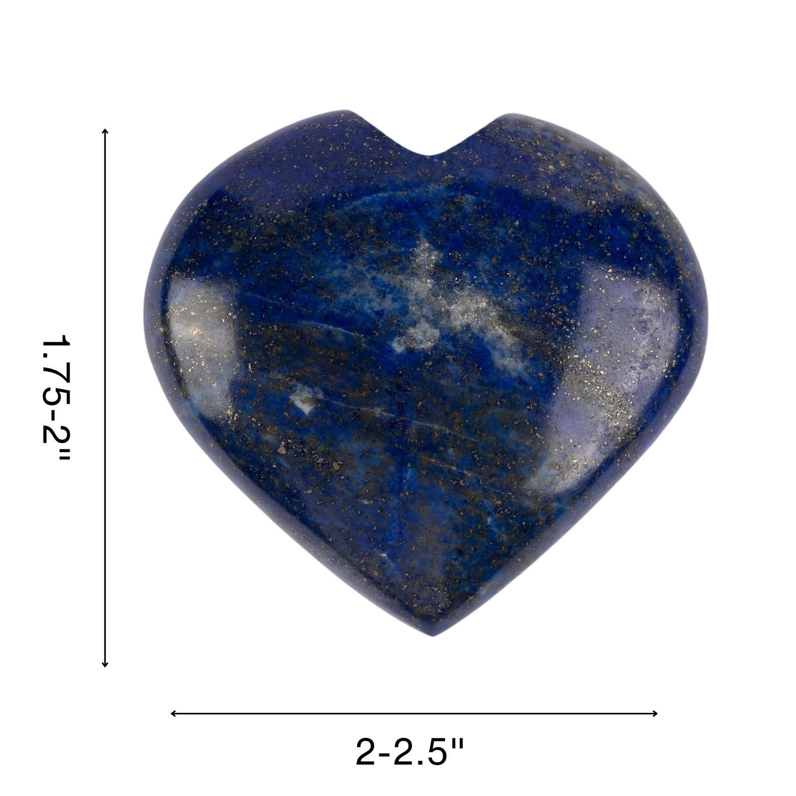 Lapis Lazuli Heart Palm Stone Crystal – Natural Healing Stone for Anxiety Relief