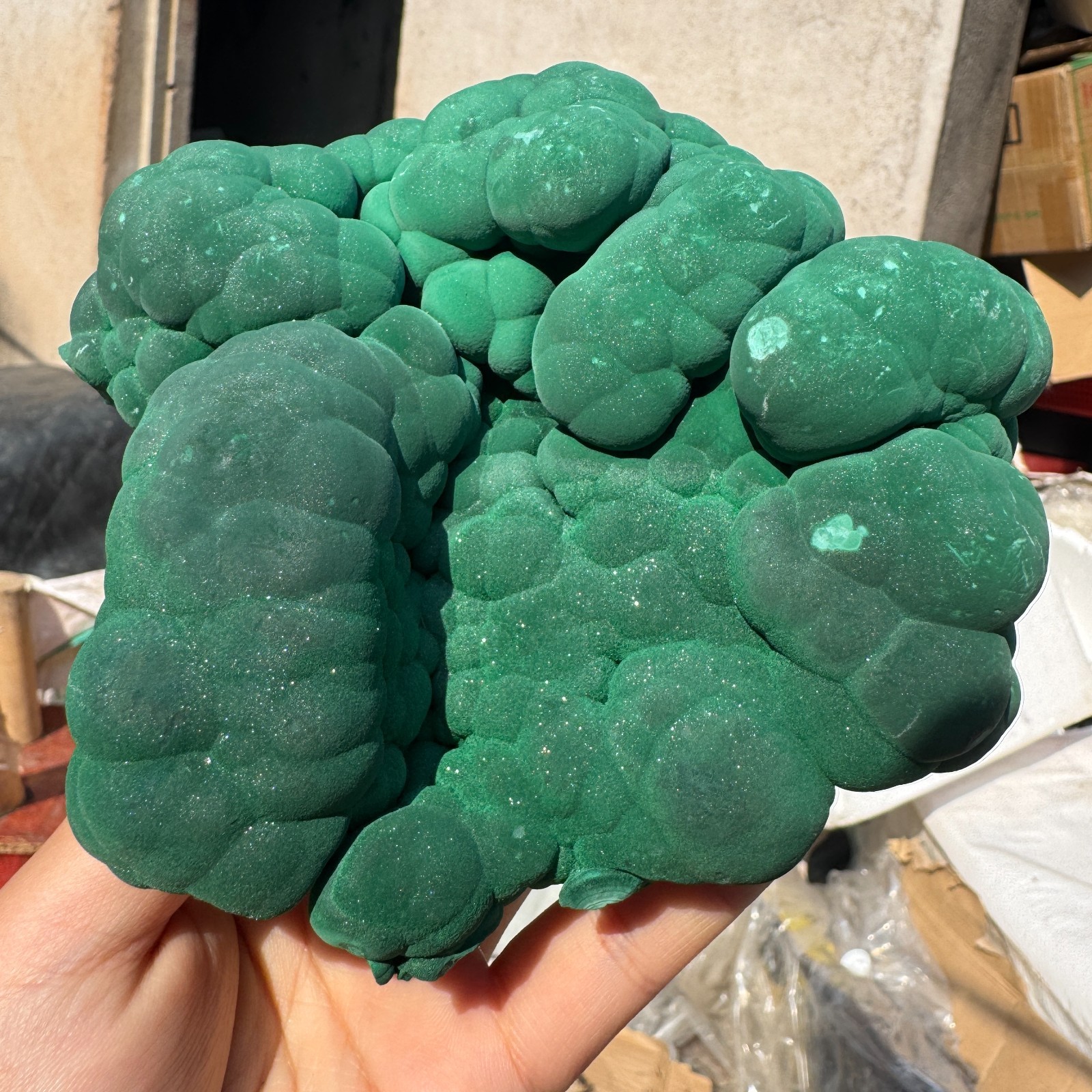 1180G Natural Malachite crystal quartz Mineral Specimen Reiki congo