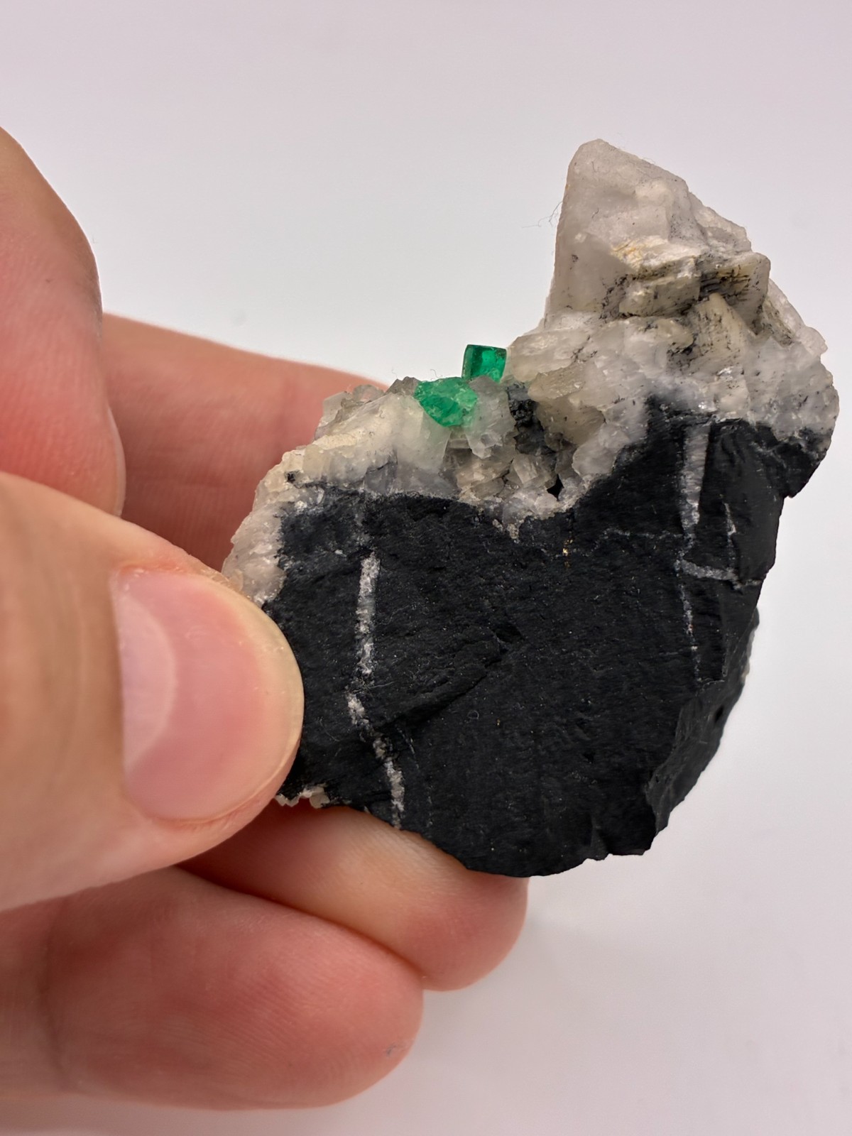 Rough Crystal Colombian Emerald Raw Matrix Collector Piece, Natural Not treament