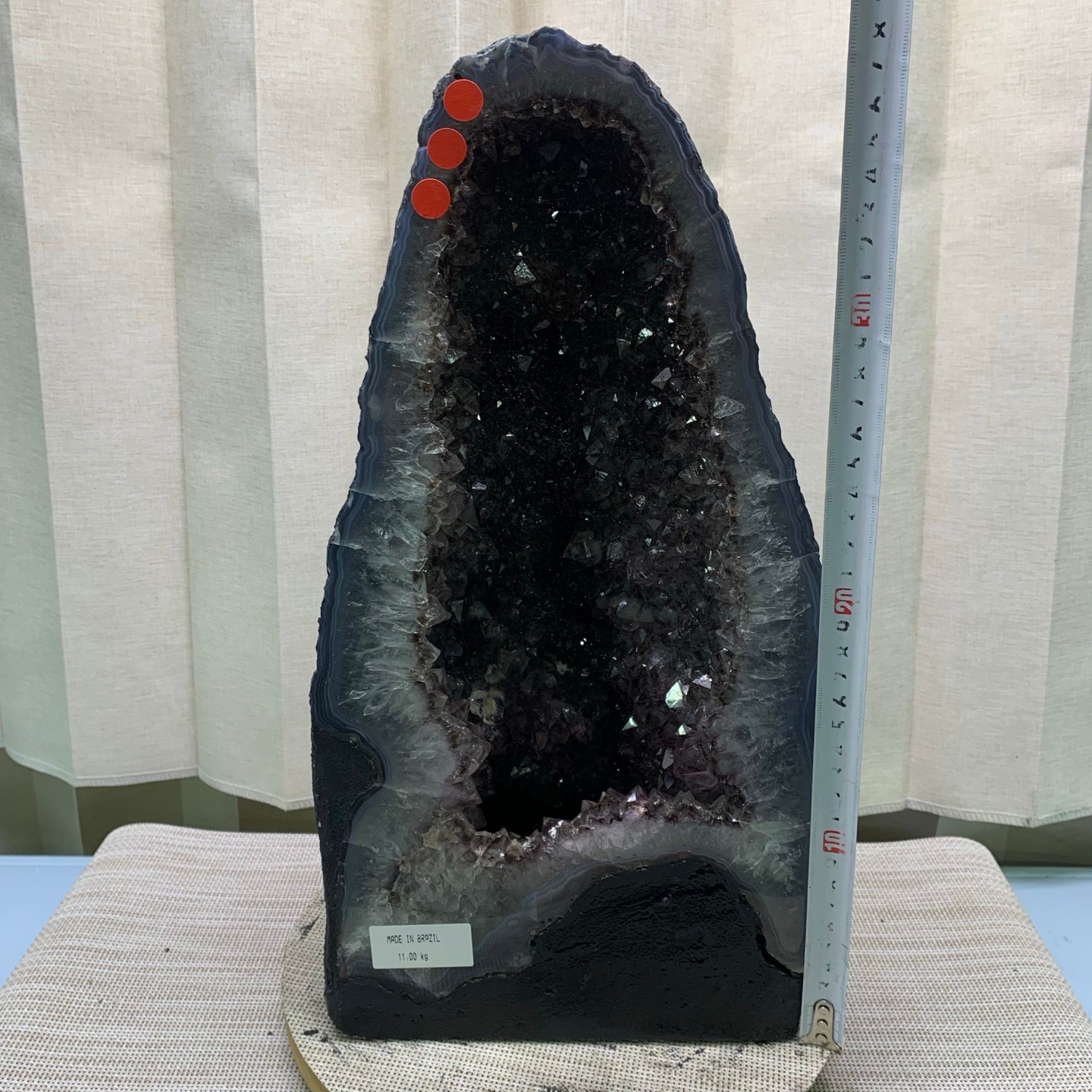 24LB Natural premium titanium crystal Quartz Crystal Cluster Cathedral healing