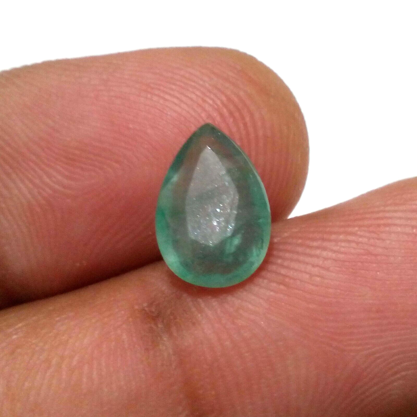 AAA+ Outstanding Colombian Emerald Faceted Pear 2.50 Crt Green Loose Gemstone