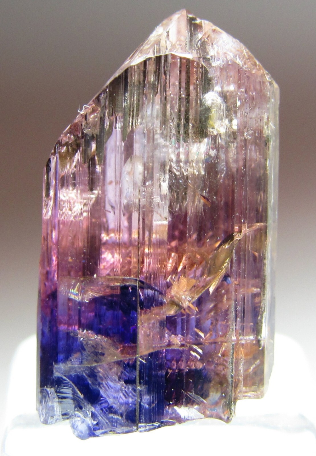 EXCEPTIONAL OUTSTANDING FANCY COLOR GEM UNHEATED TANZANITE CRYSTAL!!! TANZANIA