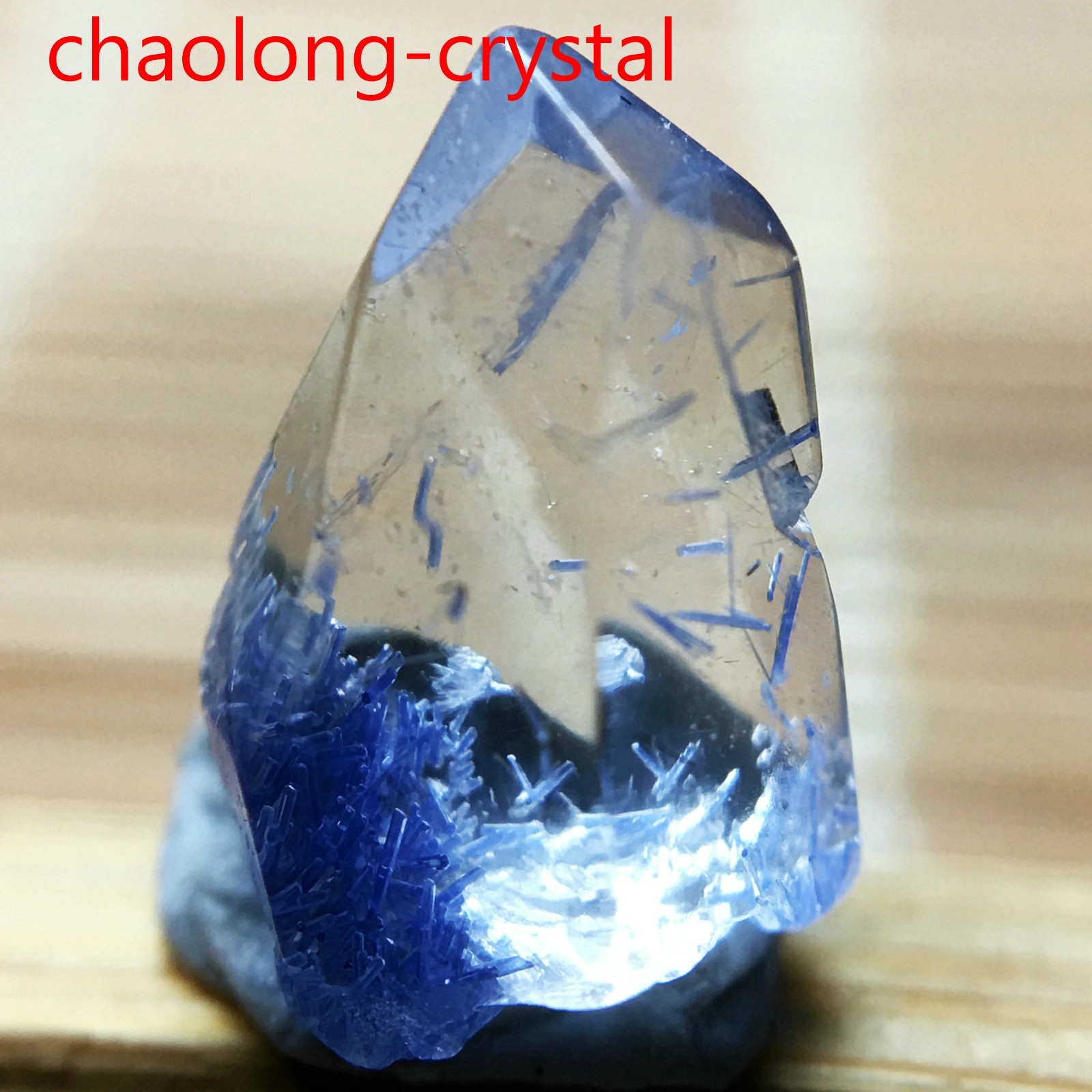 1.75Ct Very Rare NATURAL Beautiful Blue Dumortierite Quartz Crystal Specimen 449