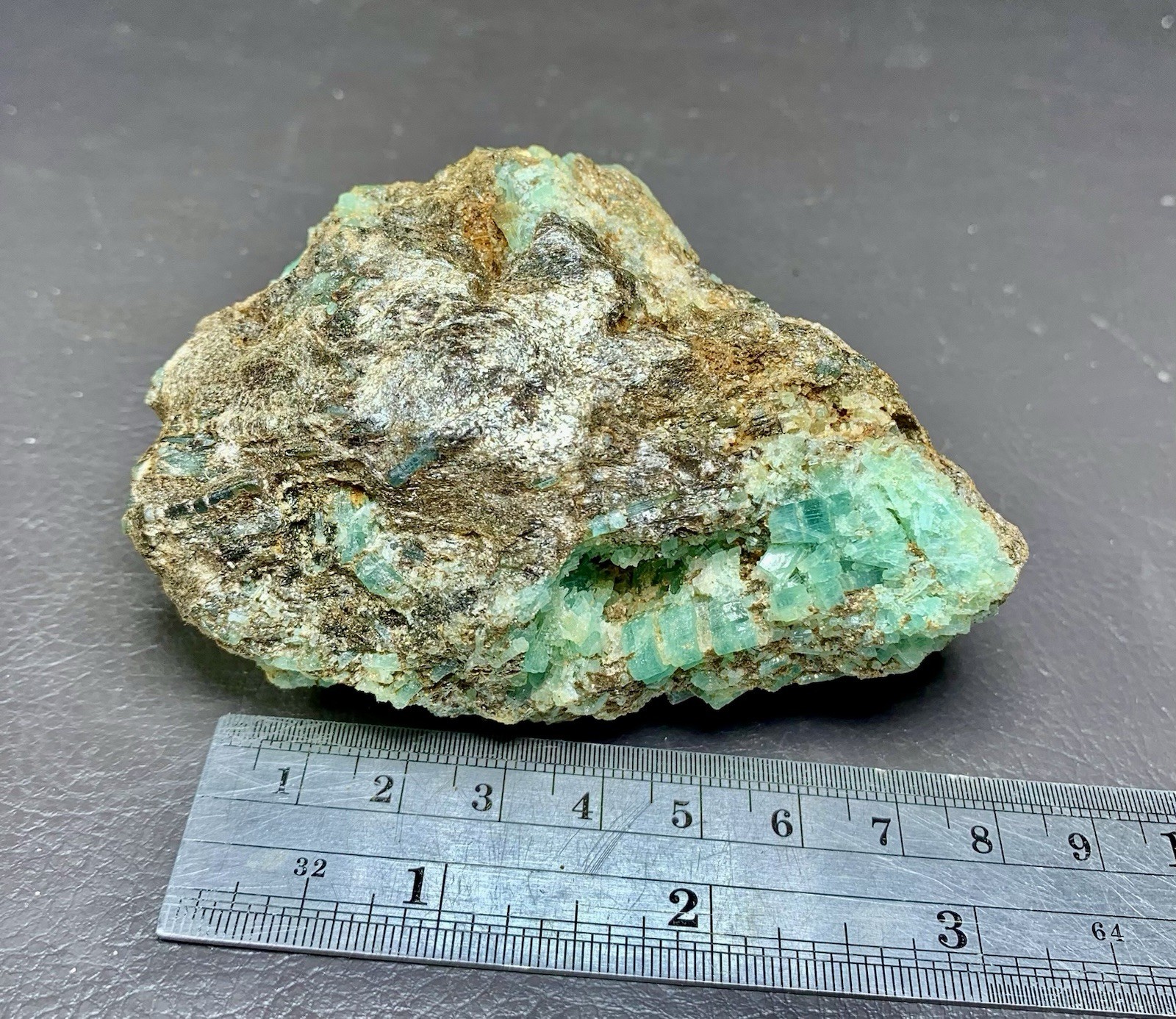 Emerald Crystals Cluster On Mica Matrix Specimen, Collection Grade, Anniversary