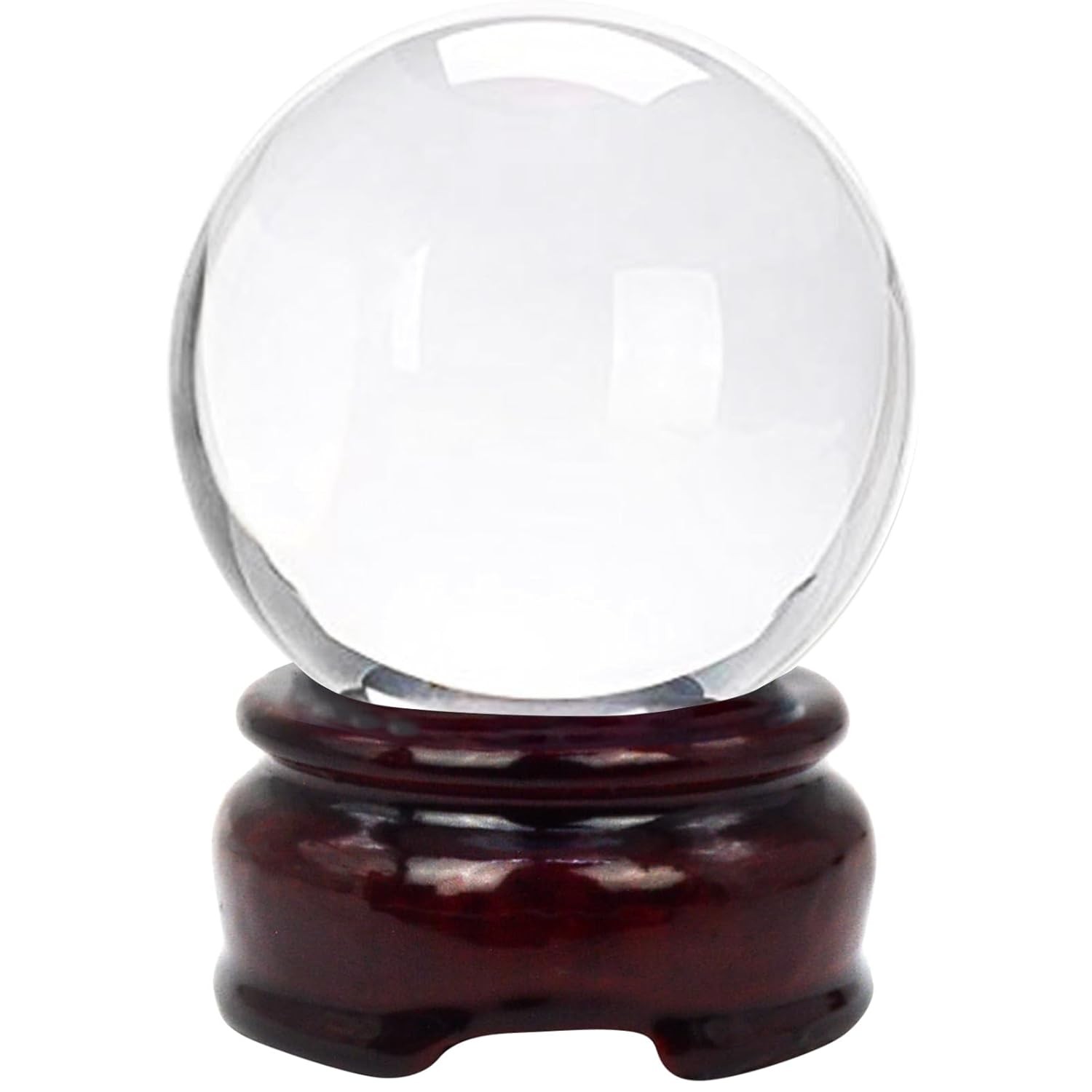 Feng Shui 40MM Multicolor Crystal Ball Asian Rare Natural Magic Beads Healing Sp
