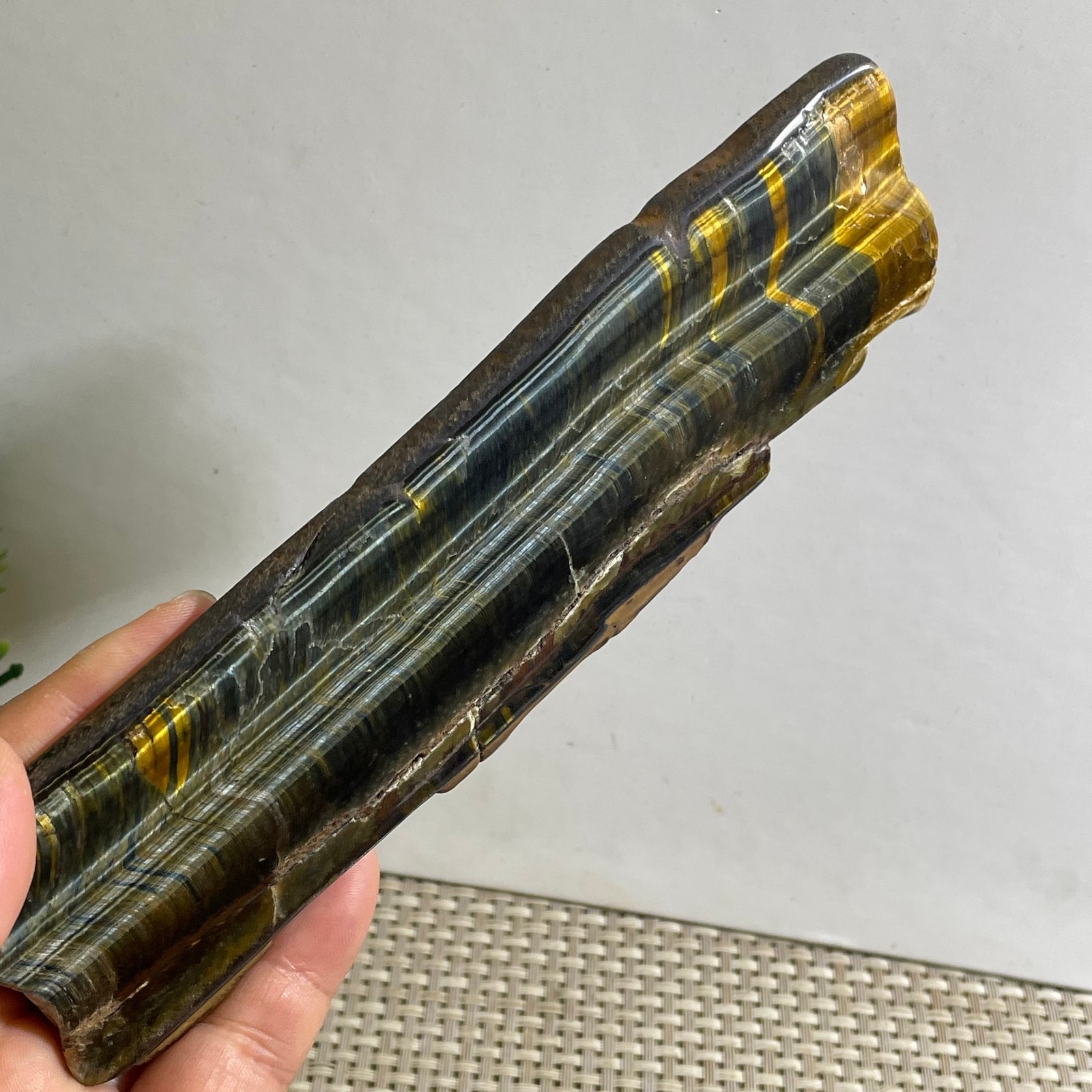 173g Natural tiger’s-eye Rough Raw Stone Rock Specimen Reiki healing