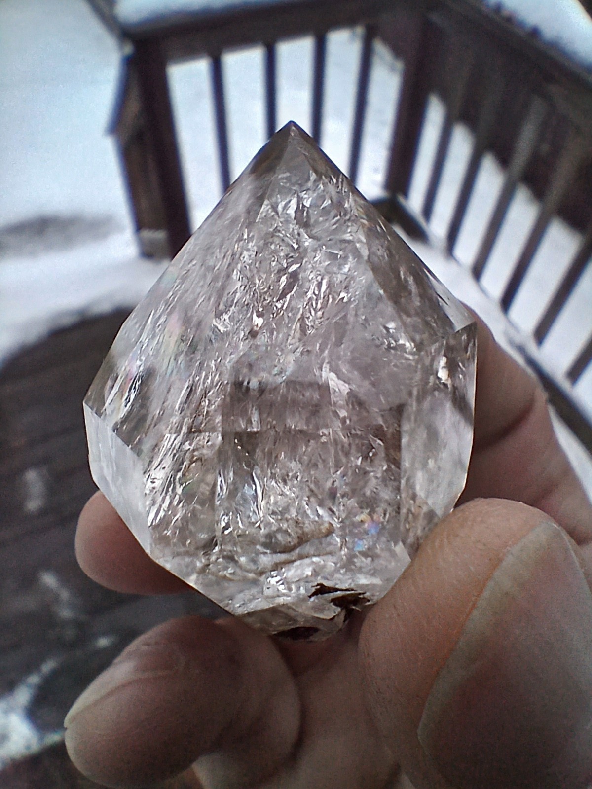 Large Herkimer 💎 Full Of 🌈s Miner Direct From NY ❤️