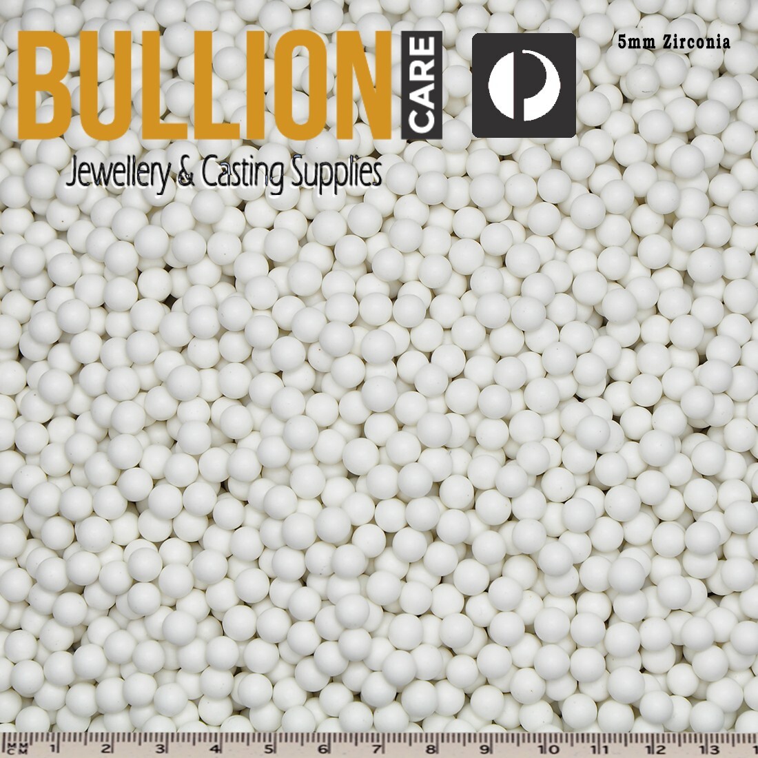 Zirconia Polishing Tumbling Media: Non-Abrasive 5mm Spheres Rotary Tumblers 1Kg