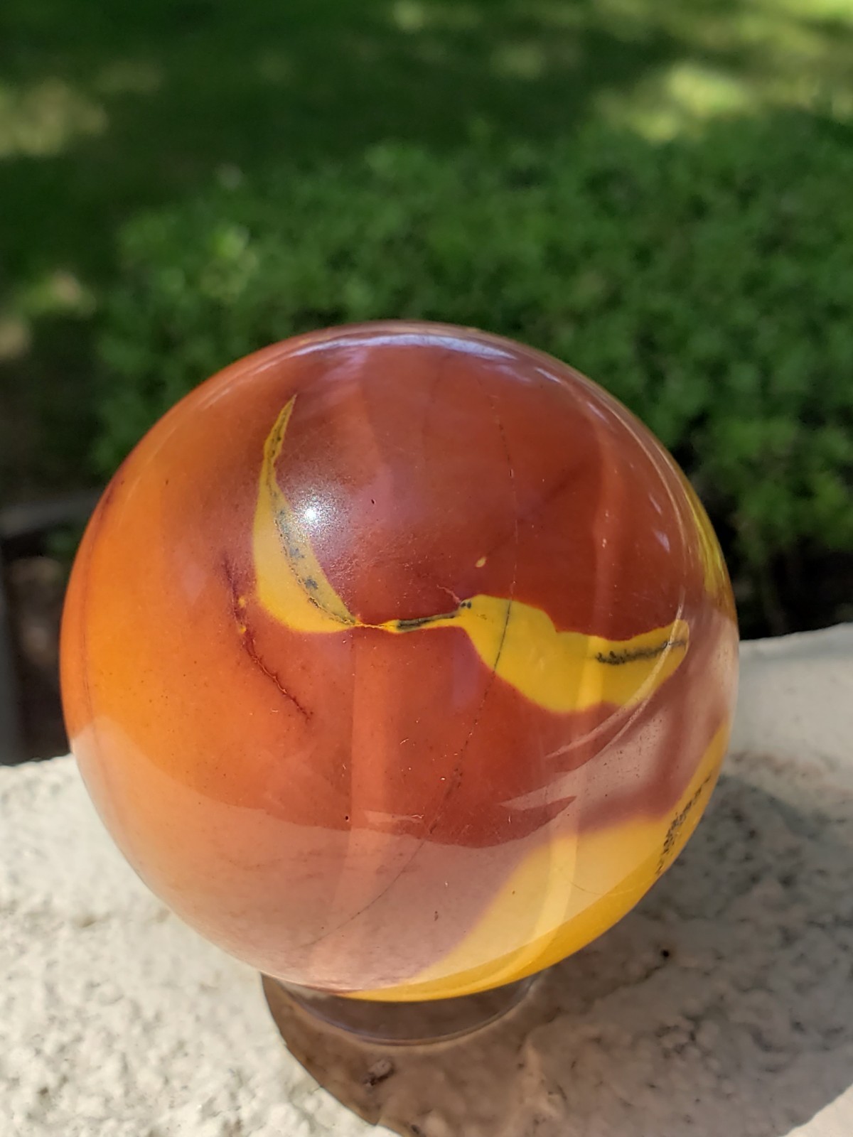 2.5″ Mookaite Jasper Crystal Sphere Ball Orb, 341g or 12 oz