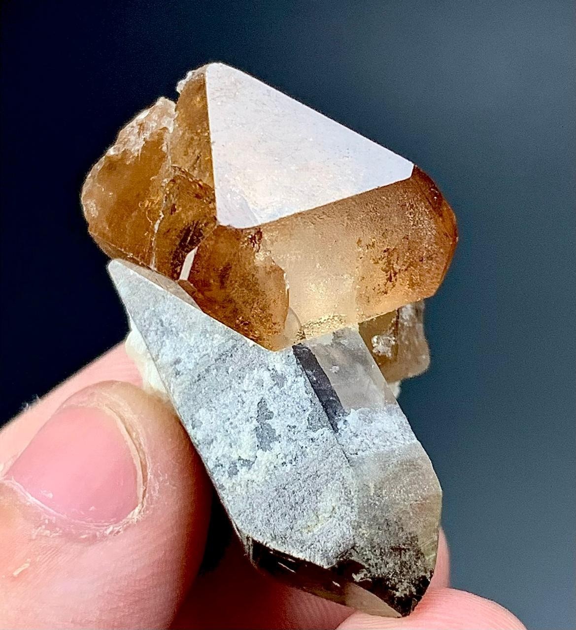 81 Carat Topaz Crystal With Quartz Specimen From Pakistan