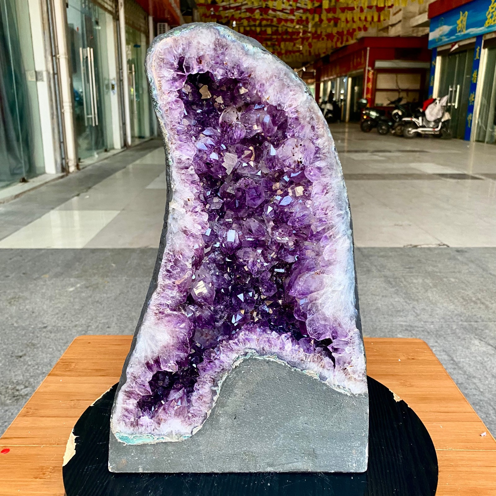 33.5LB Large Natural Amethyst Geode Cathedral Crystal Cluster Specimen Healing