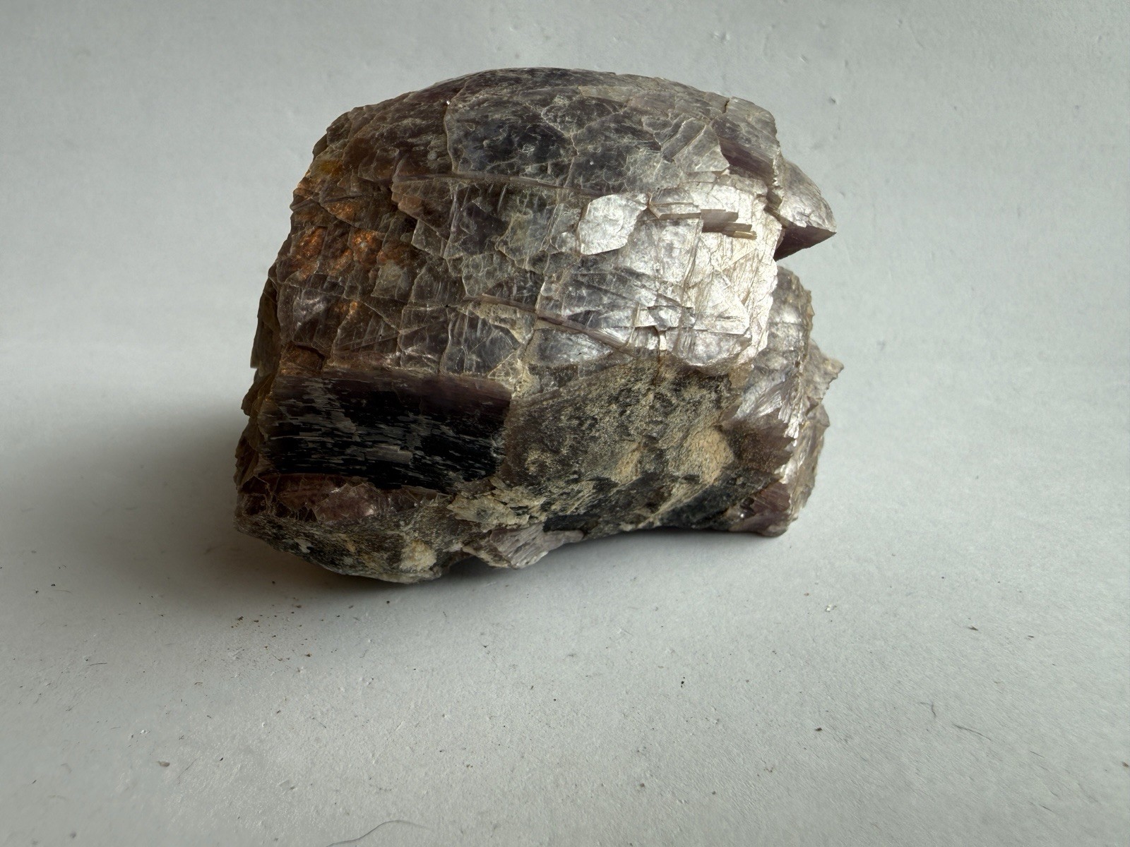 Raw Lepidolite Mica Specimen 236g Natural Purple Lavender Translucent Crystal