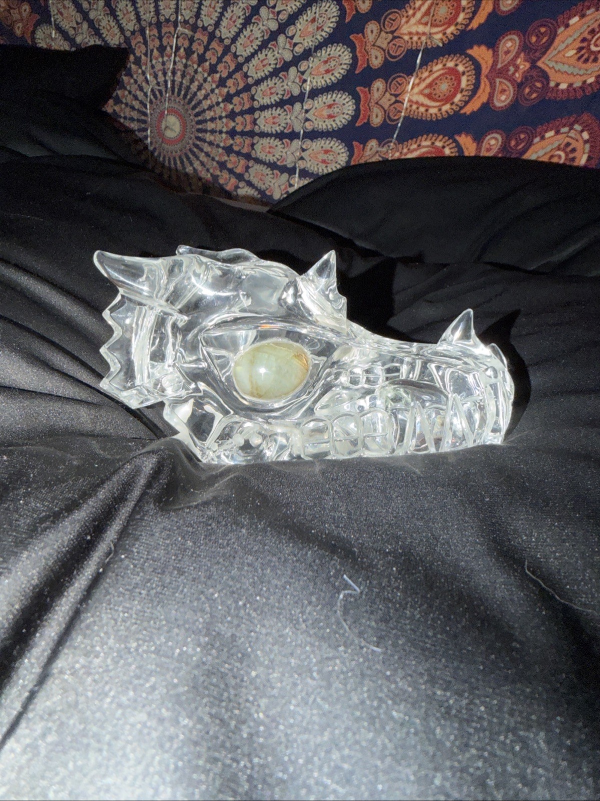 K9 Crystal Dragon With Laboradite Eyes