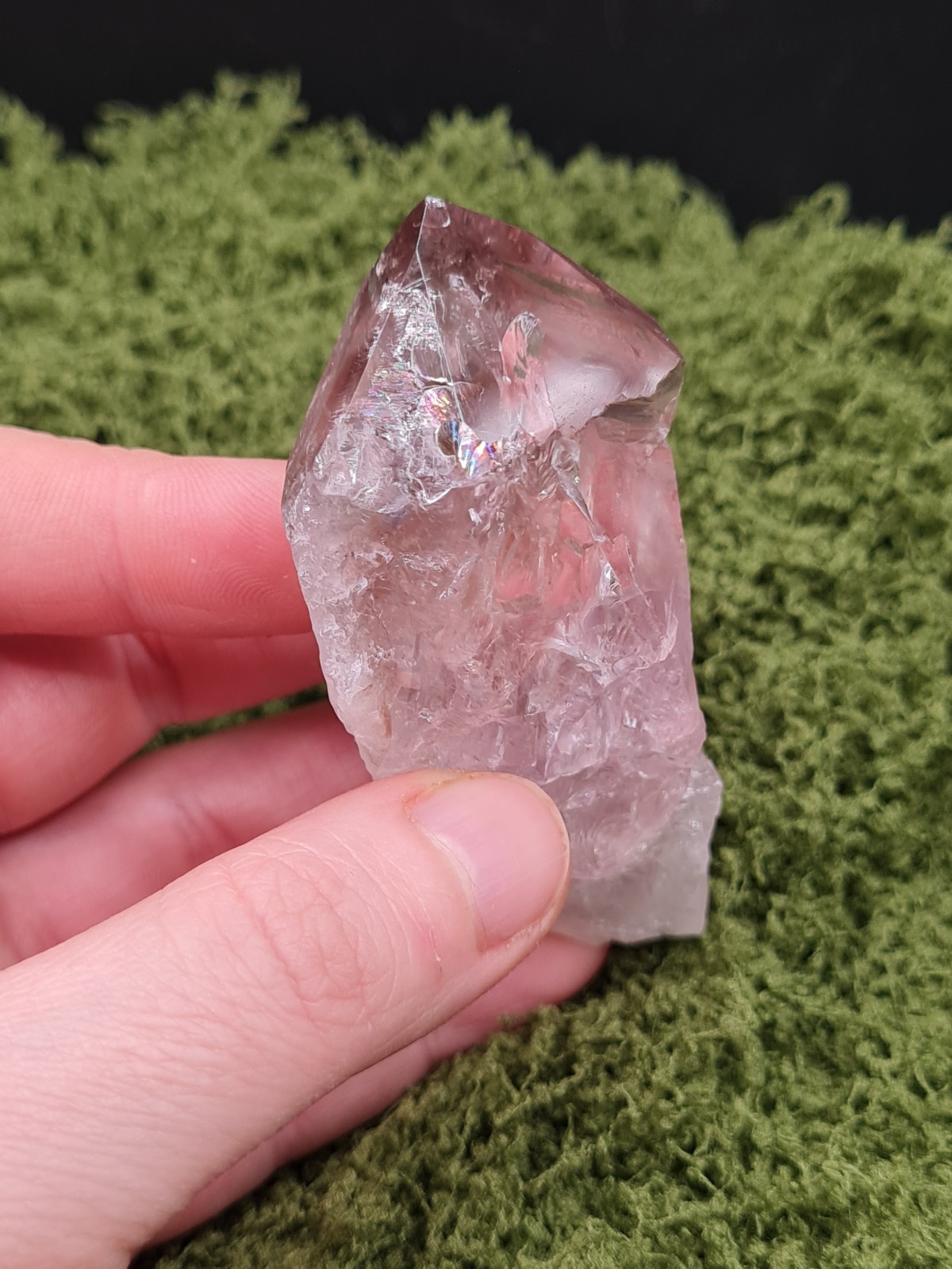 Powellite Amethyst Rough Point Wand From Bahia, Brazil, Uv-reactive, 69g