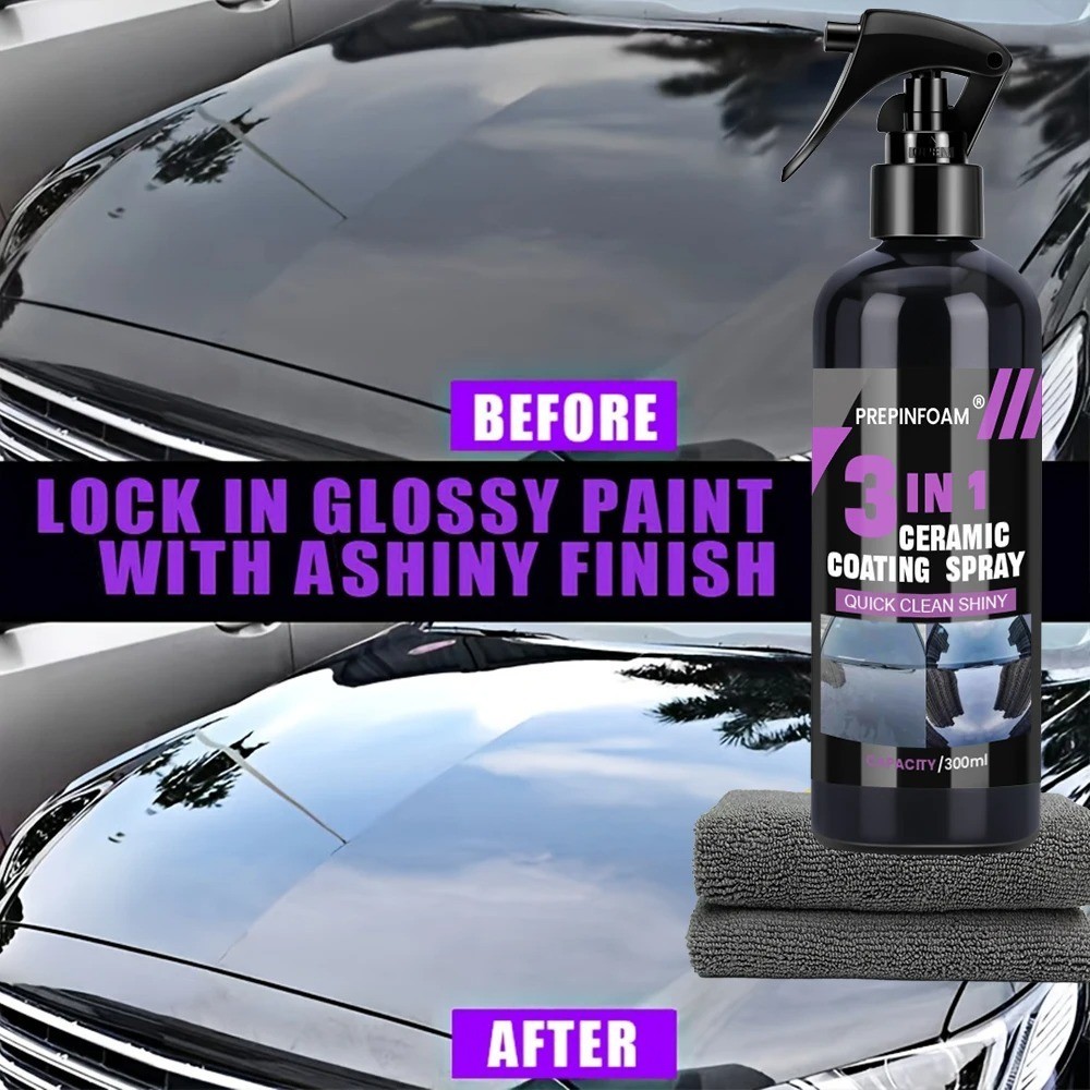 Car Ceramic Liquid Coating Spray Nano Crystal Hydrophobic Layer Polishing Agent