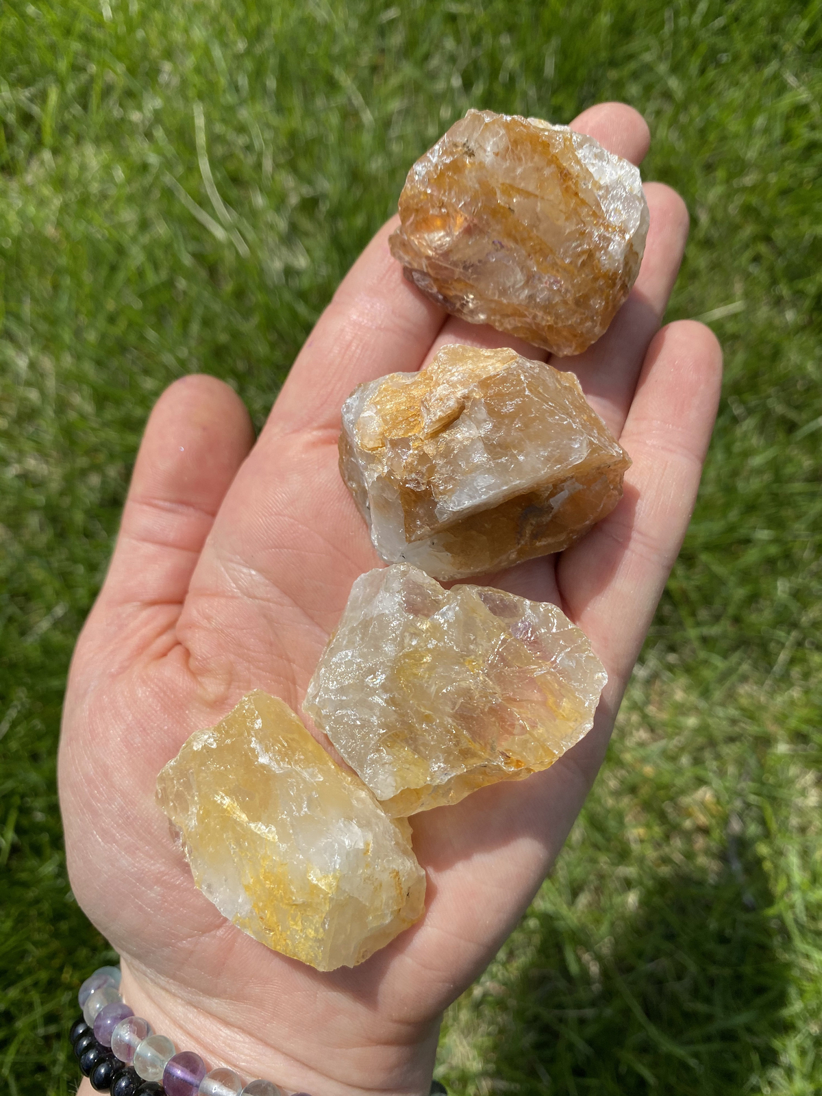Raw Golden Healer Quartz Crystal, Natural Golden Healer Quartz from Brazil