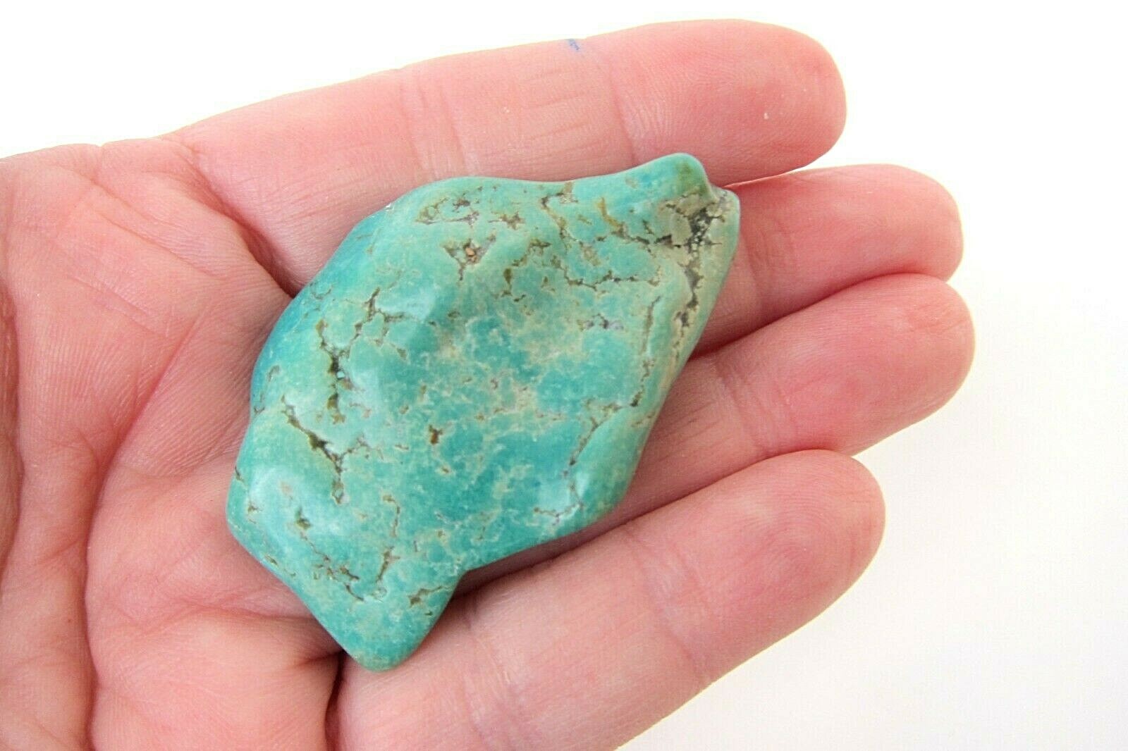 Turquoise Tumbled Nugget 26 grams 50x34mm Mexico Reiki Healing Crystal Power