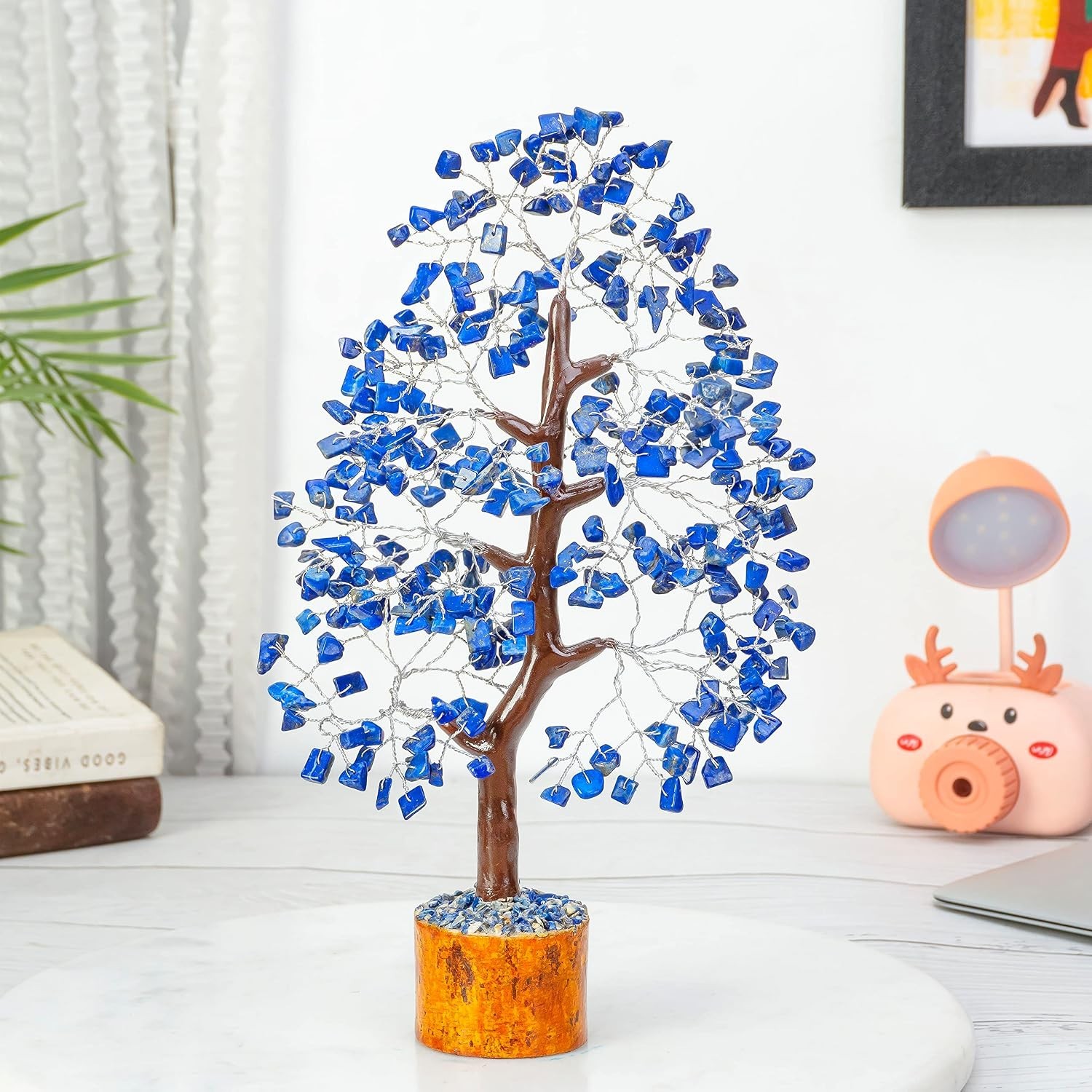 Unique Lapis Lazuli Crystal Tree – Perfect Birthday Gift for Men & Dads!