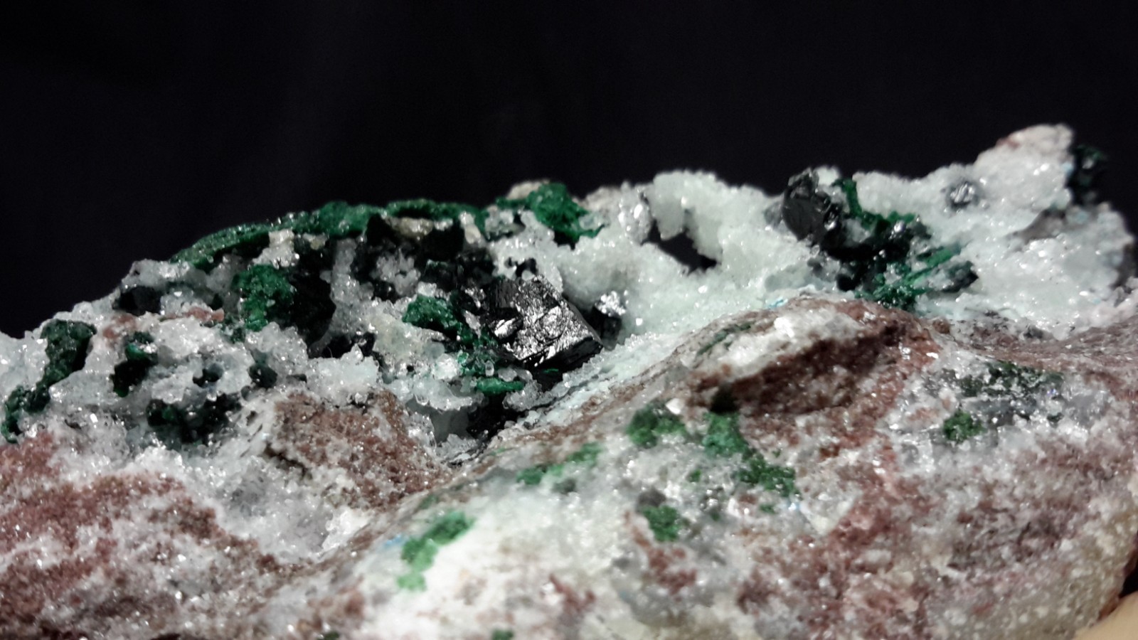 2.5″ MALACHITE with QUARTZ from the Democratic Republic of Congo