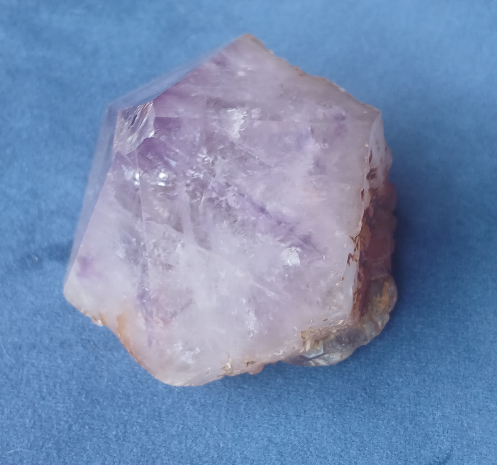 164g Beautiful Natural Semi Polished Purple Amethyst Quartz Crystal Point